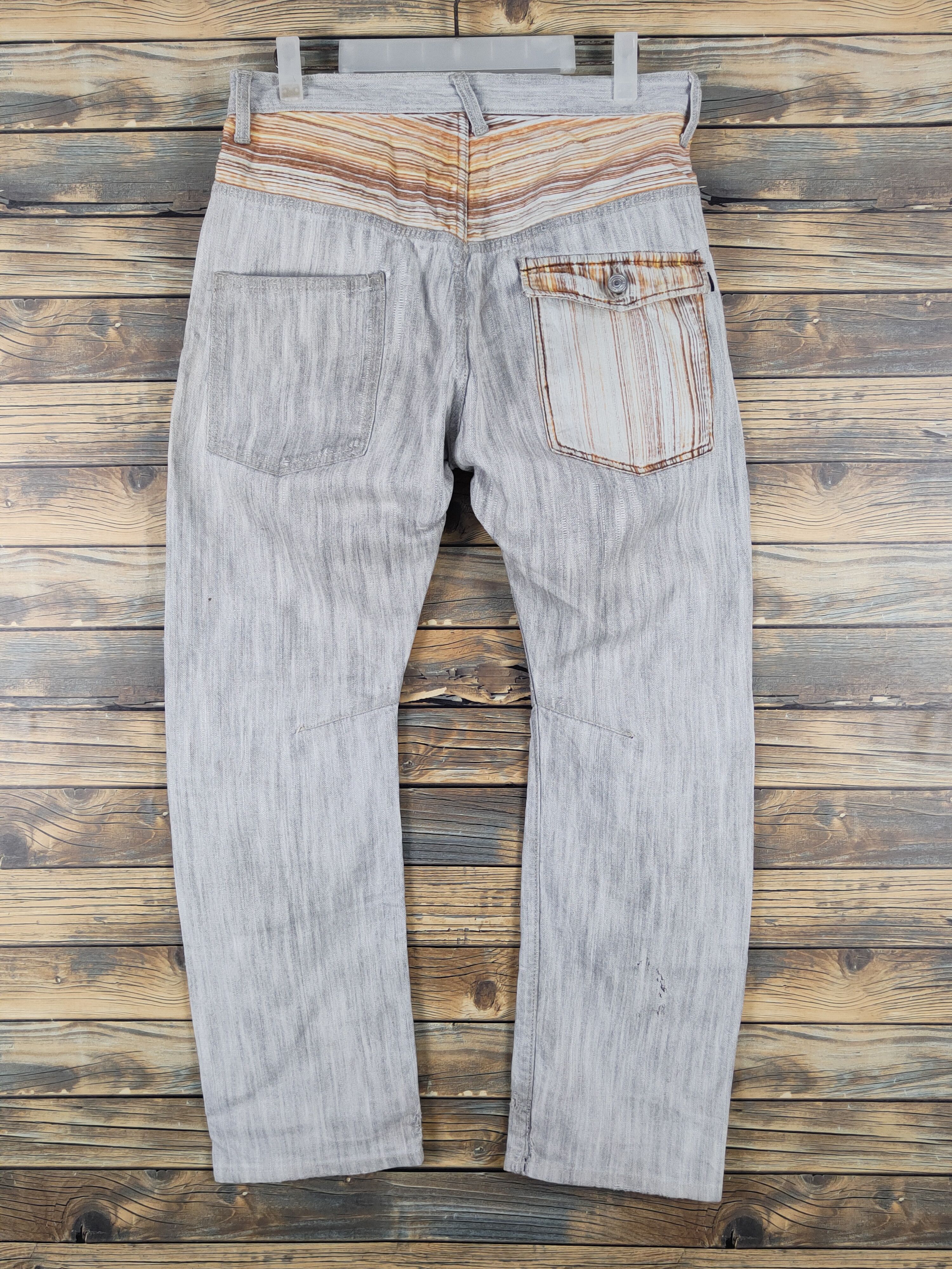 Japanese Brand Wild Khakis Gray Distressed Ripped denim Jeans #W1708 Size US 32 / EU 48 - 7 Thumbnail