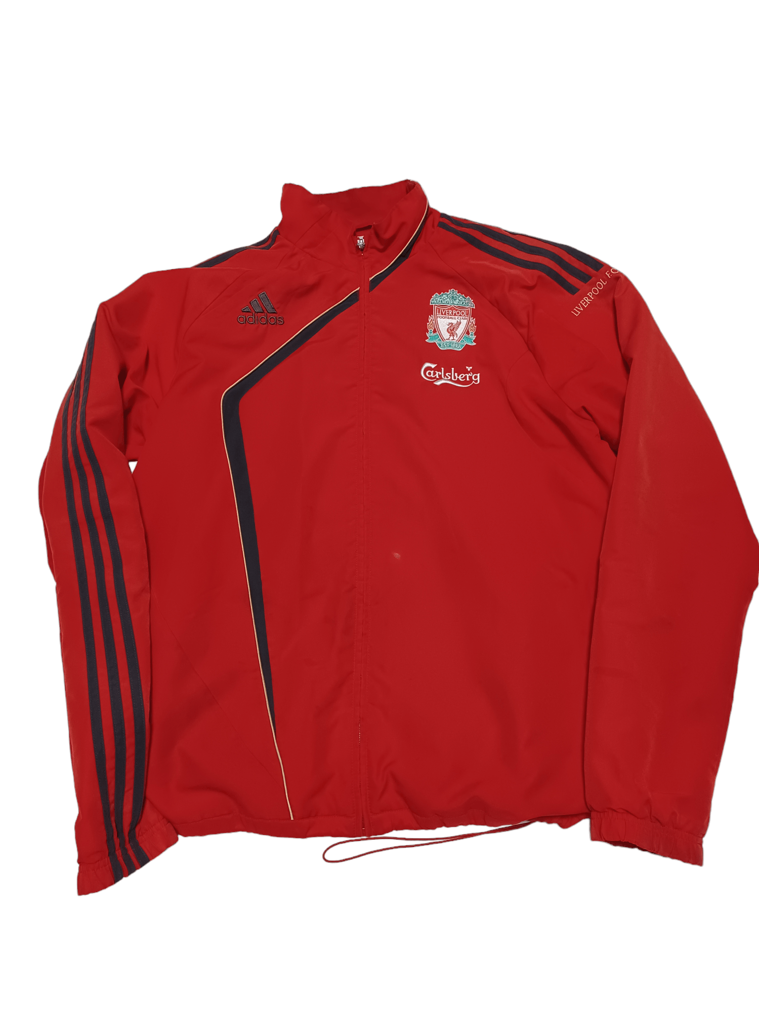 Adidas VINTAGE 2009 ADIDAS LIVERPOOL TRACKING JACKET FADED STAINED Size US L / EU 52-54 / 3 - 1 Thumbnail