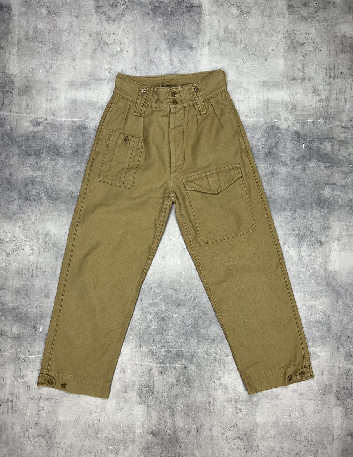 Nigel Cabourn Nigel Cabourn - BRITISH ARMY PANT VINTAGE TWILL BEIGE Sz 6 Size 27" / US 4 / IT 40 - 2 Thumbnail