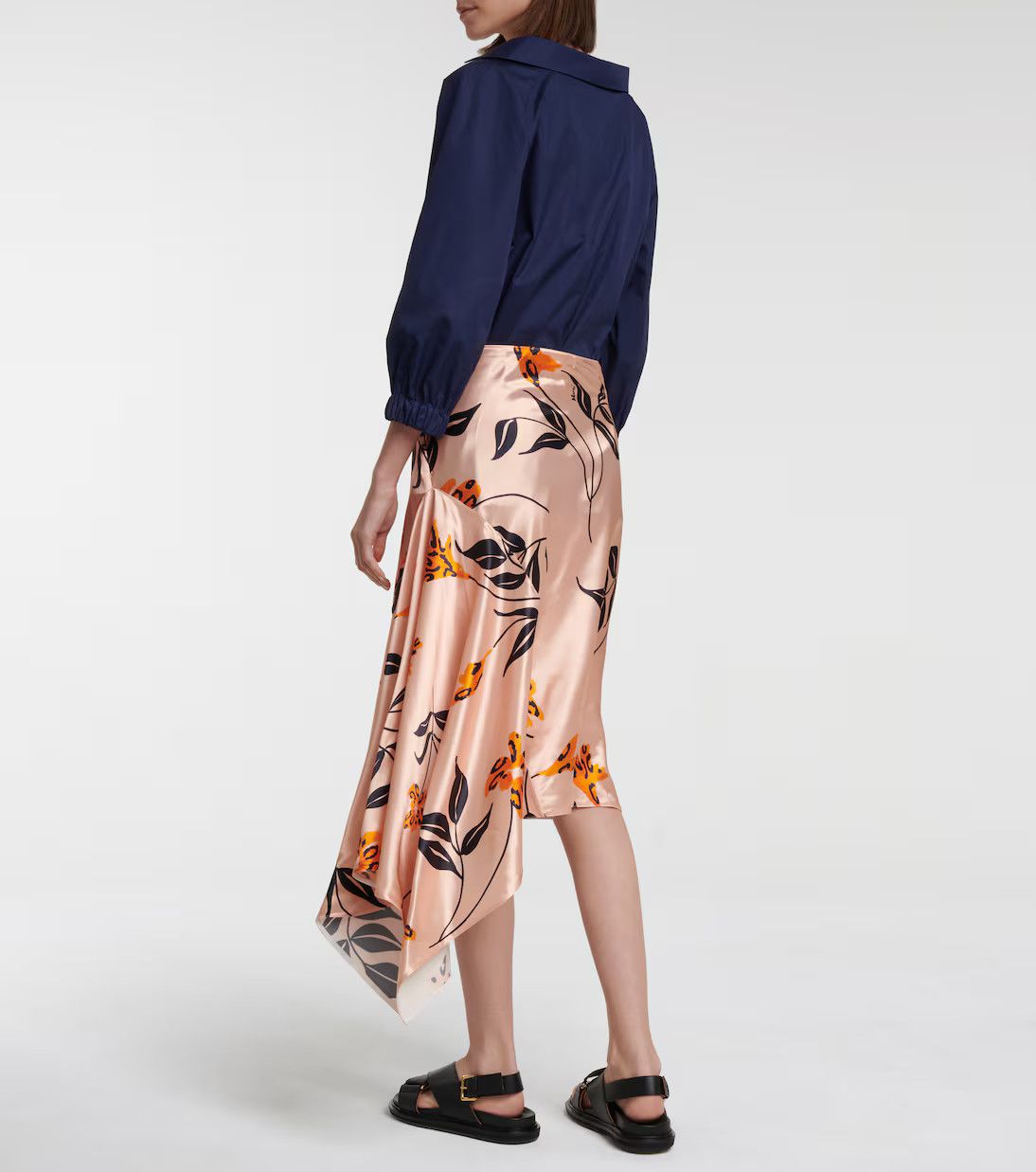 Marni o1y1125 Midi Skirt in Multicolor Size 26" / US 2 / IT 38 - 3 Thumbnail