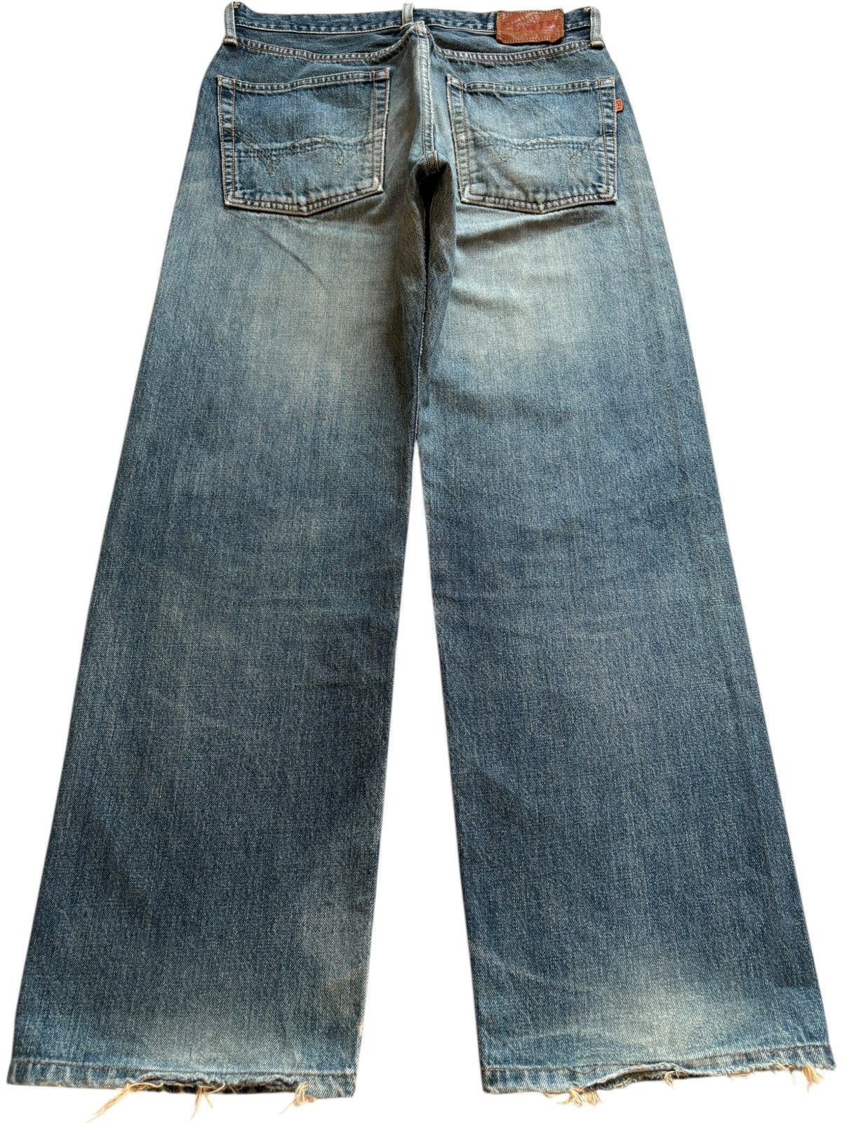 Edwin × Japanese Brand Vintage Japanese Edwin 505x Selvedge Mud Wash Baggy Jeans Size US 31 - 3 Thumbnail