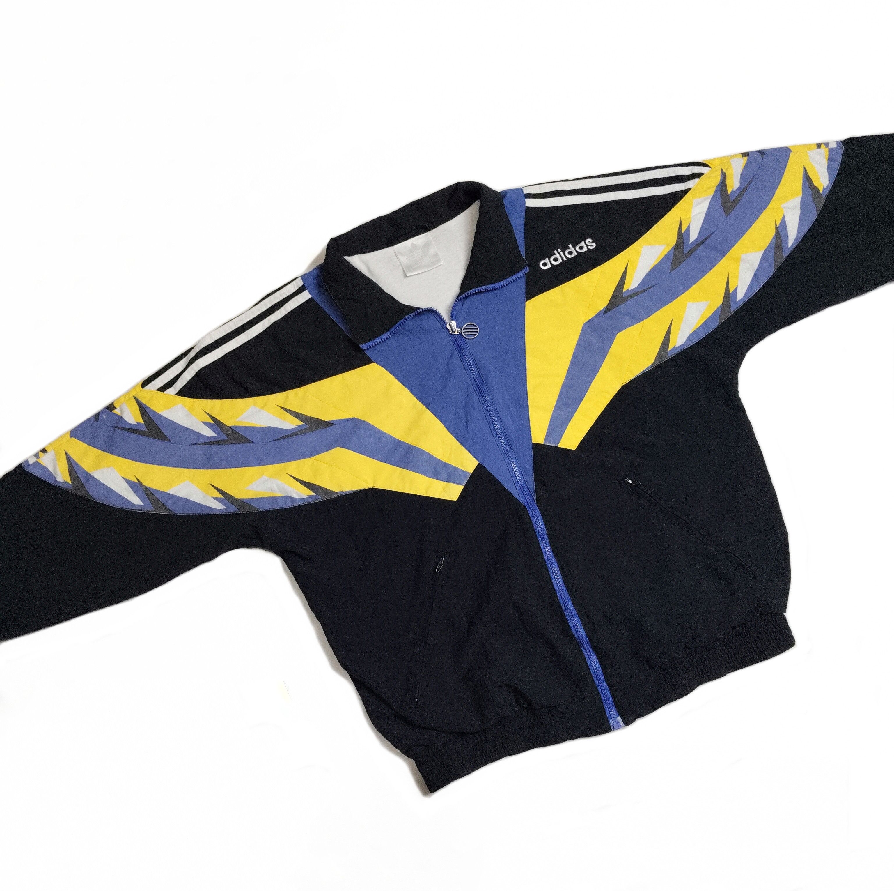 Adidas 💥SOLD💥 Vintage Adidas Geometric Pattern Track Jacket Size US L / EU 52-54 / 3 - 6 Thumbnail
