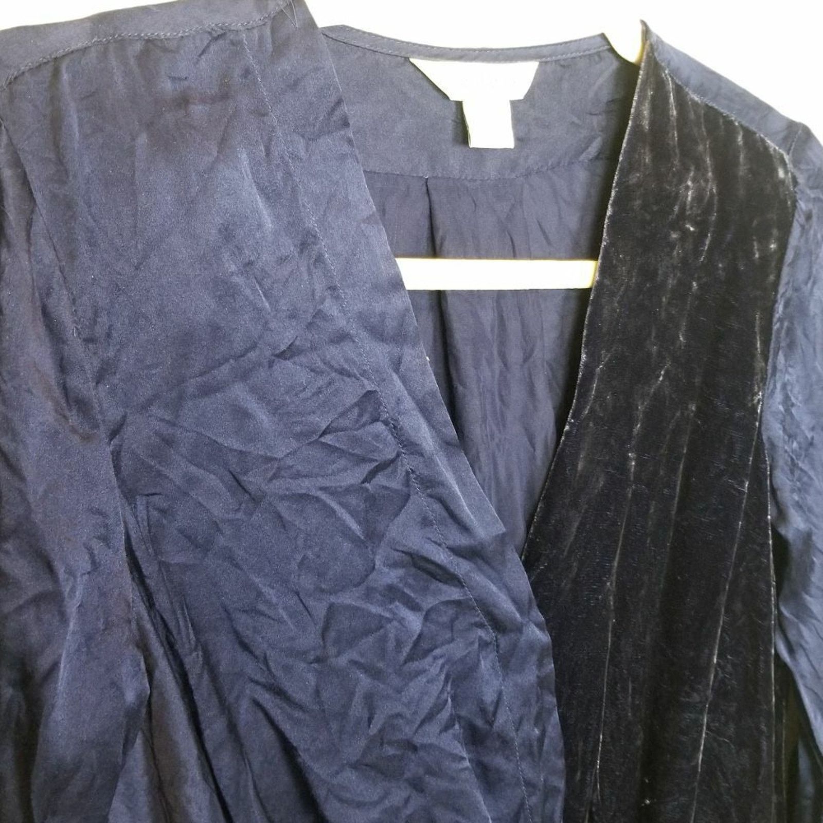 Sundry Sundance Blended Paths Silk Velvet Blouse Sz XS Quiet Luxe Size XS / US 0-2 / IT 36-38 - 6 Thumbnail