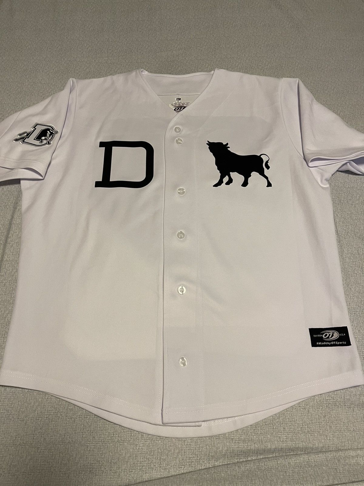 image of Durham Bulls Size XL Jersey 1913 Throwback Milb Ot Sports in White, Men's