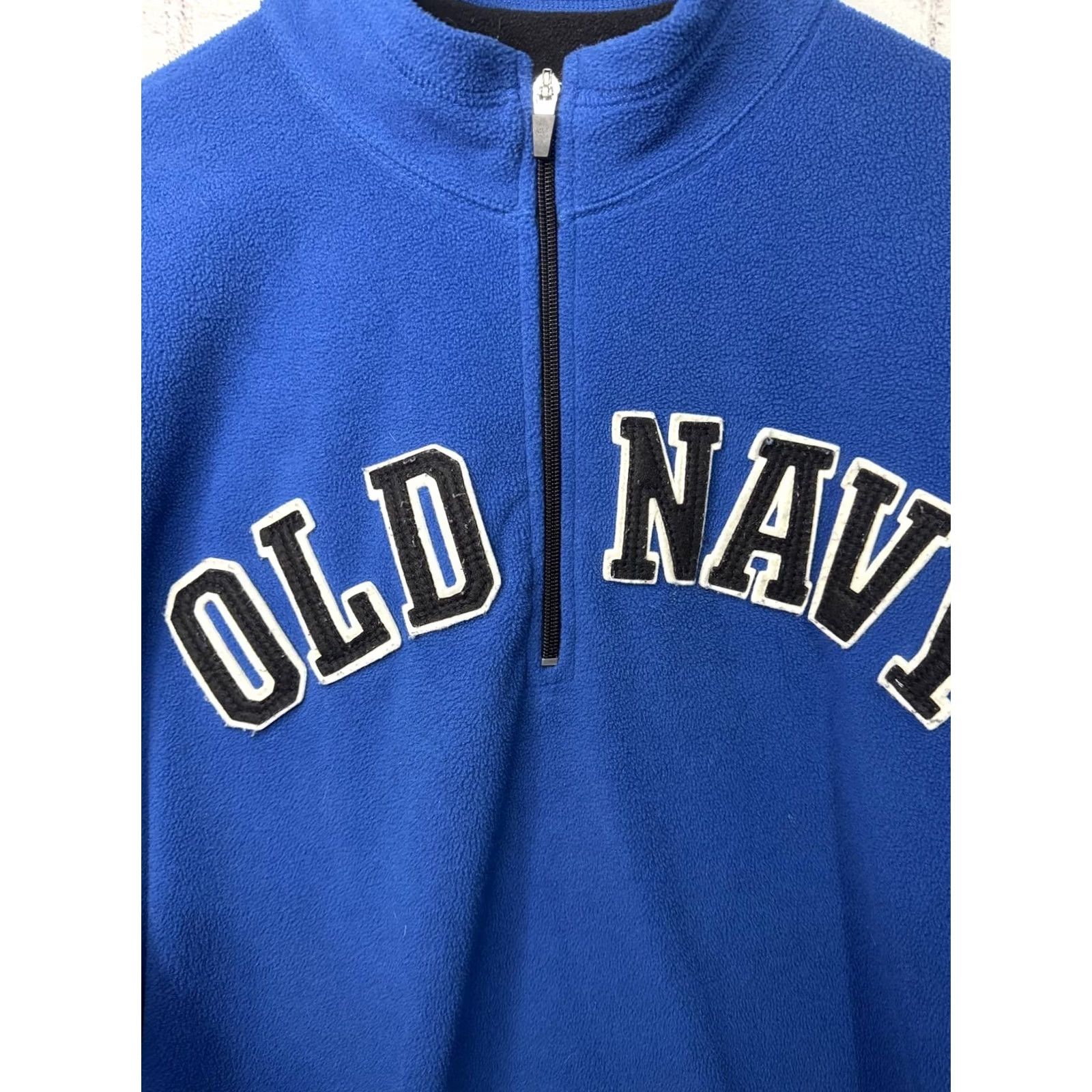 Old Navy VINTAGE Old Navy Men’s Blue Fleece Quarter-Zip Pullover Jacket XL Size US XL / EU 56 / 4 - 2 Thumbnail