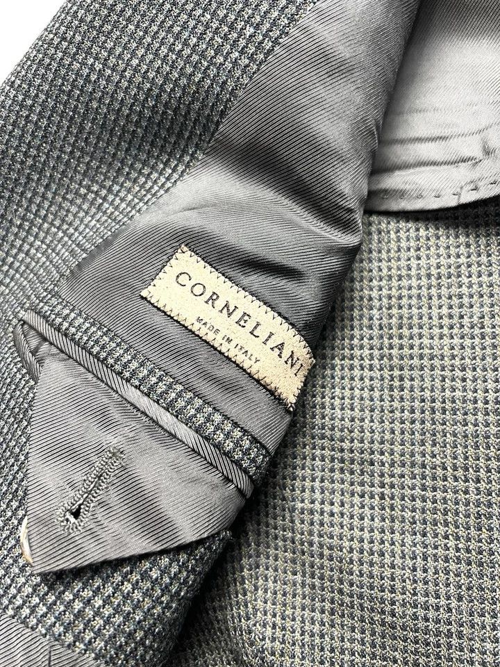 Corneliani Corneliani ID Tweed Blazer Dark Gray Slim Fit – Size 52R Size 52L - 10 Thumbnail