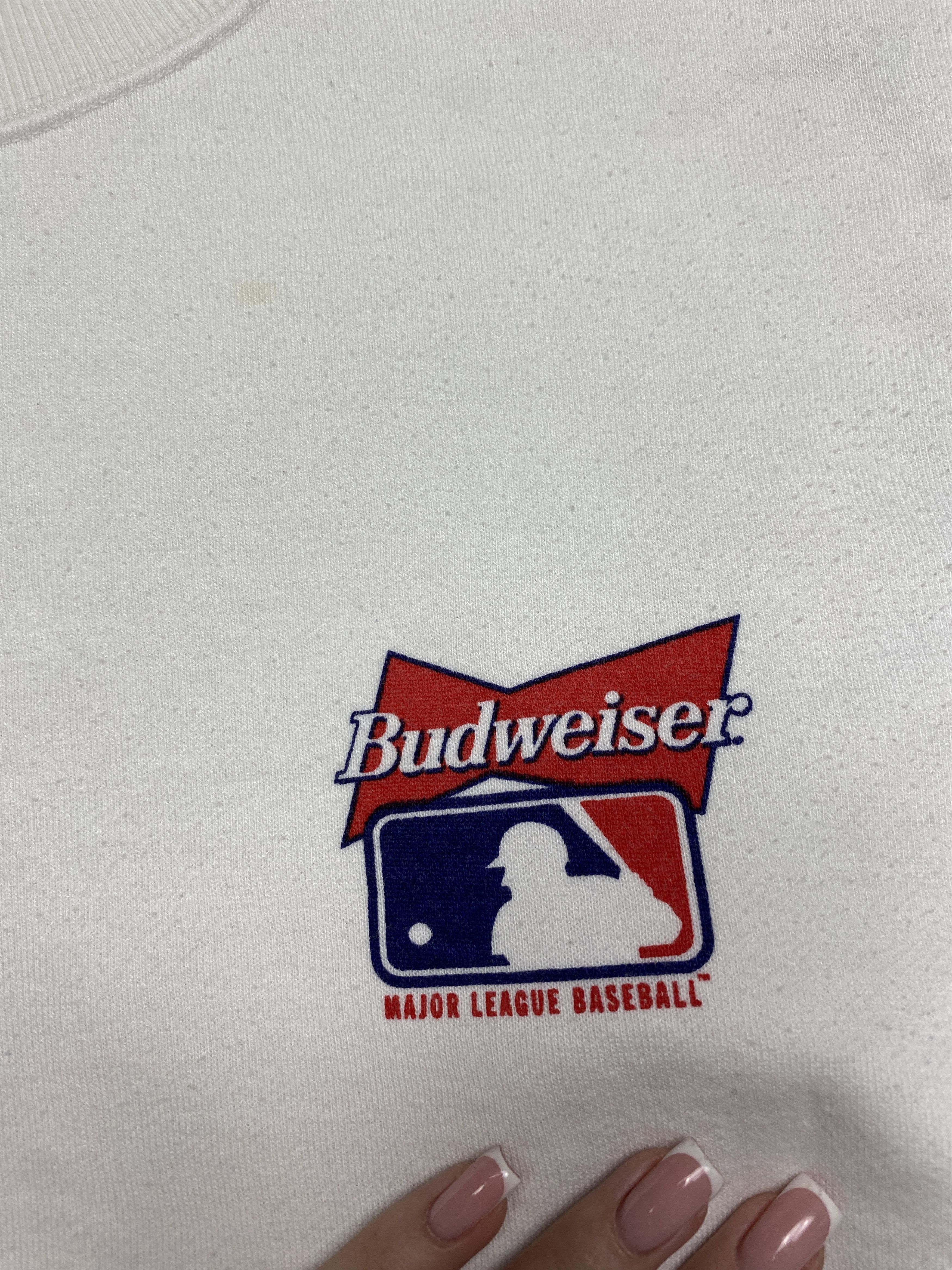 Budweiser Budweiser 90s Vintage Mens Crew Neck Sweatshirt Size US L / EU 52-54 / 3 - 5 Thumbnail