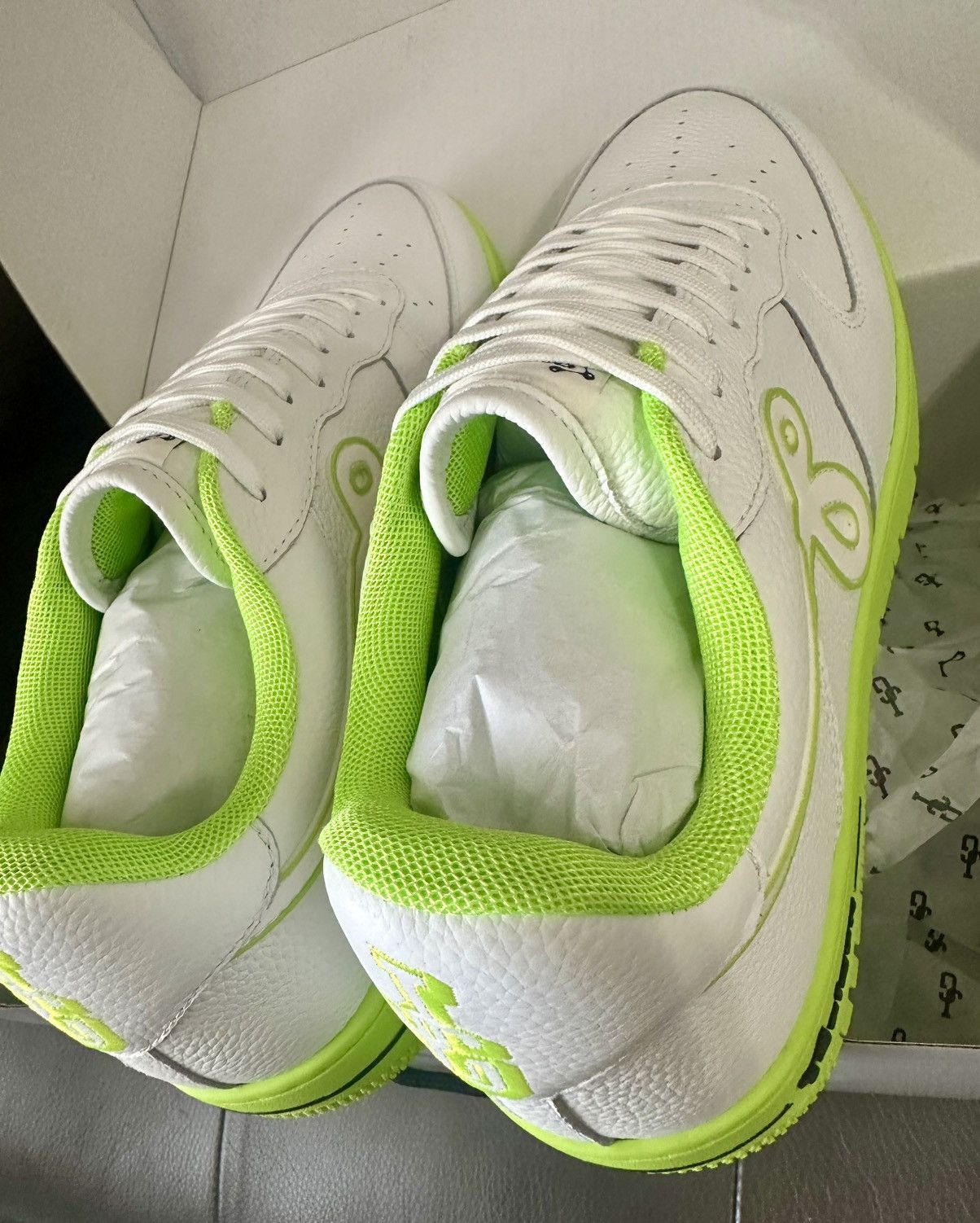 John Geiger John Geiger GF-01 white/lime size 12. DS Size US 12 / EU 45 - 5 Thumbnail