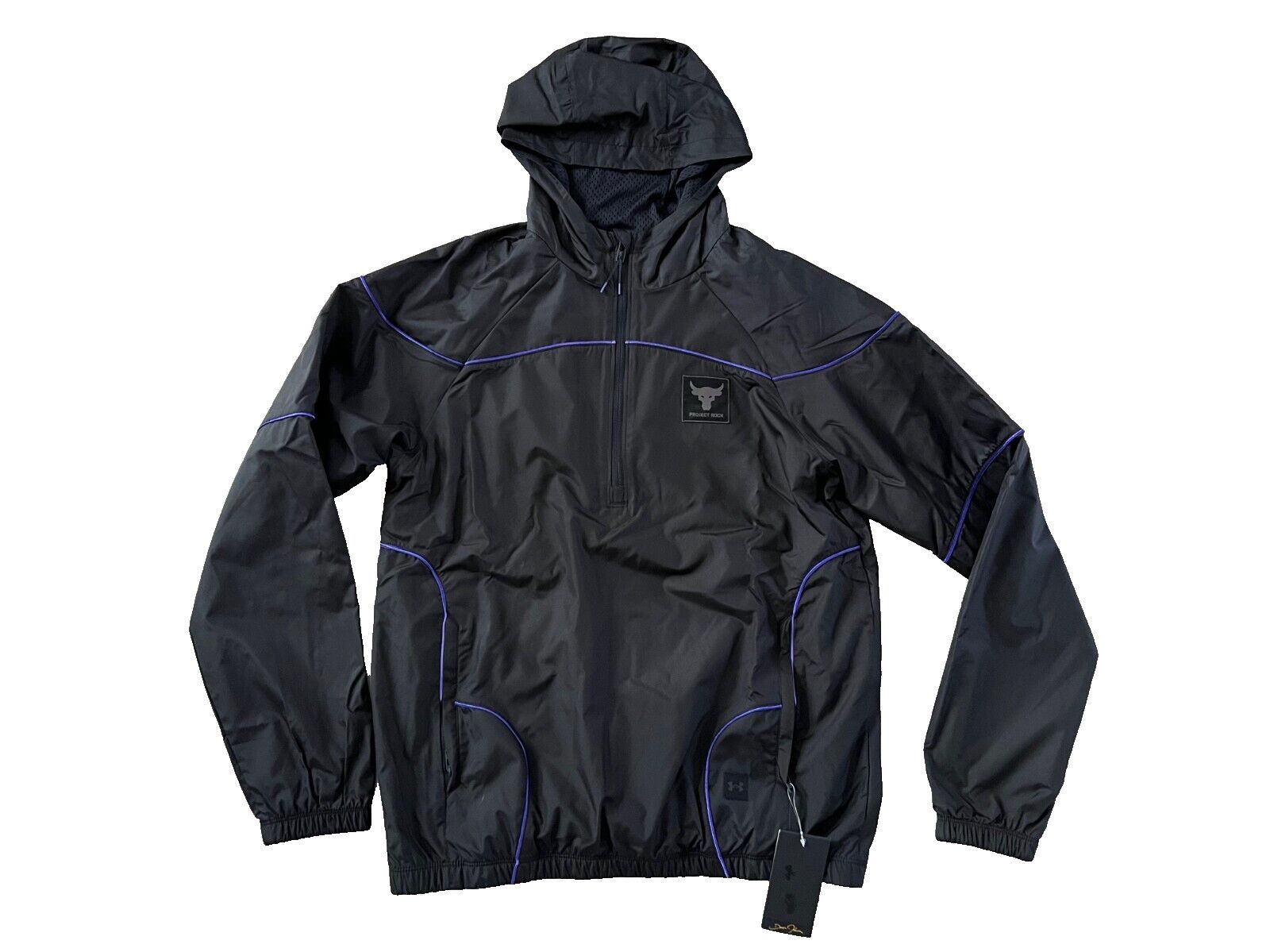 Under Armour Under Armour 1380128 Project Rock Anorak Jacket Black ( S ) Size US S / EU 44-46 / 1 - 4 Thumbnail