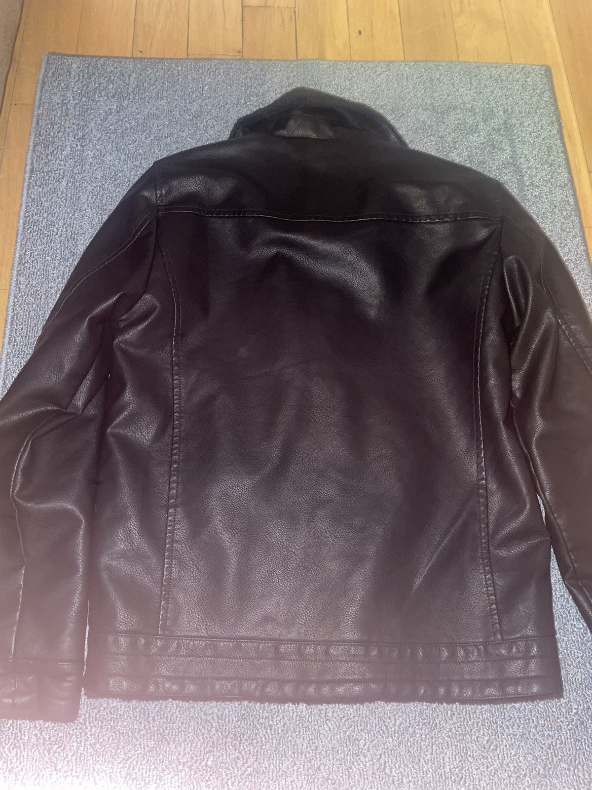 Vintage Fried Leather Denim Jacket Size US M / EU 48-50 / 2 - 2 Thumbnail