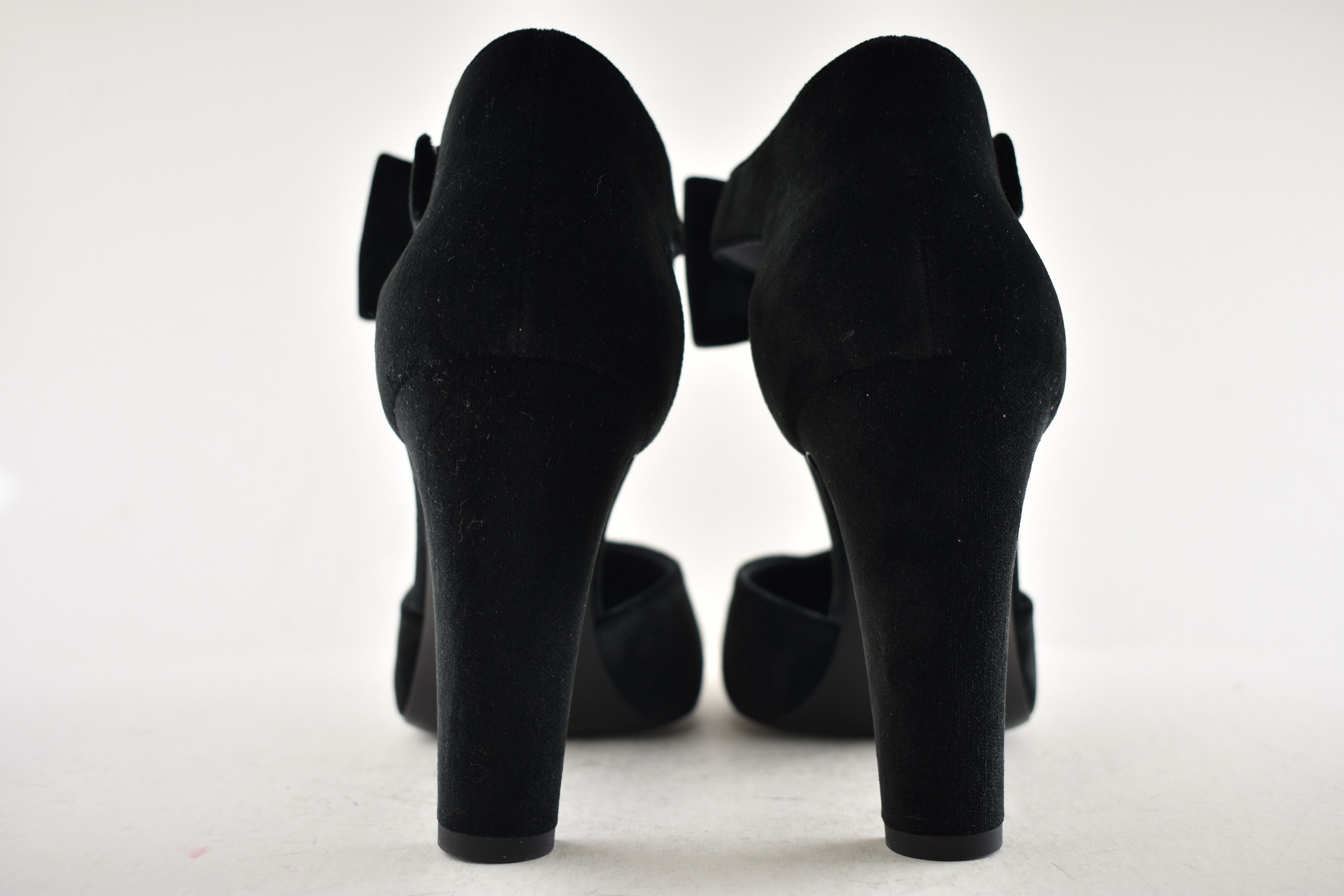 Chanel Chanel 24K Velvet Bow Crystal CC Ankle Strap Heel Pump 42 Size US 12 / IT 42 - 19 Thumbnail