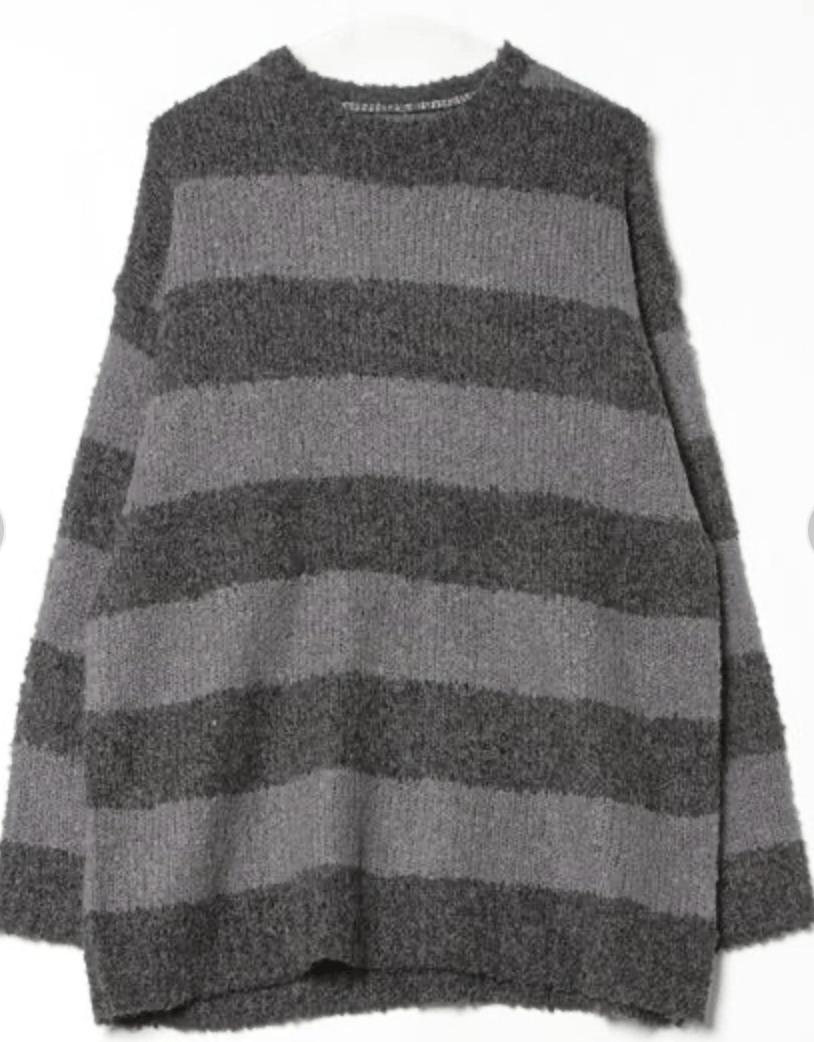 Number (N)ine number nine WIDE STRIPED KNIT Sweater Size US L / EU 52-54 / 3 - 1 Preview