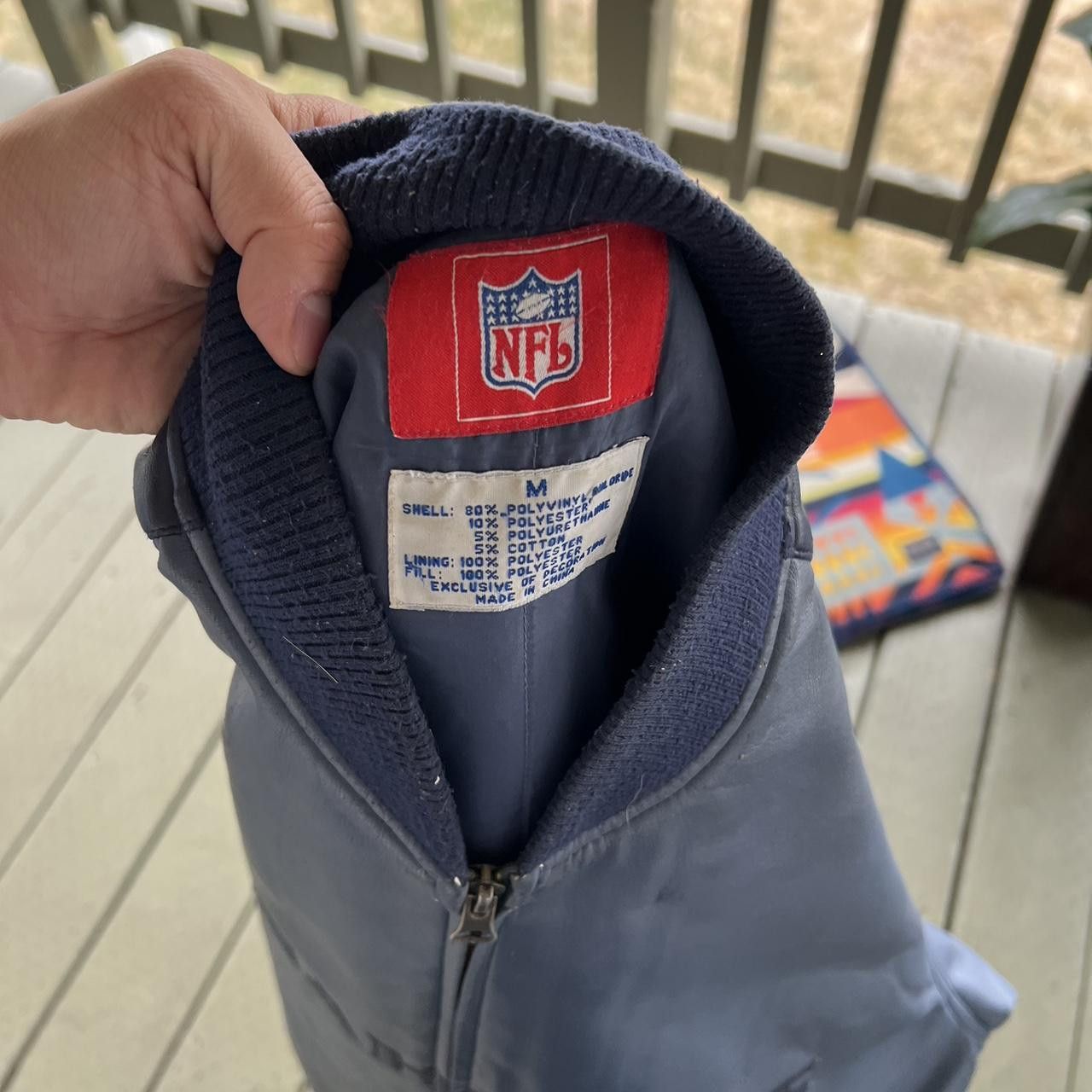NFL Vintage Seattle Seahawks Jacket NFL Embroidered Mens Navy Size US M / EU 48-50 / 2 - 6 Thumbnail