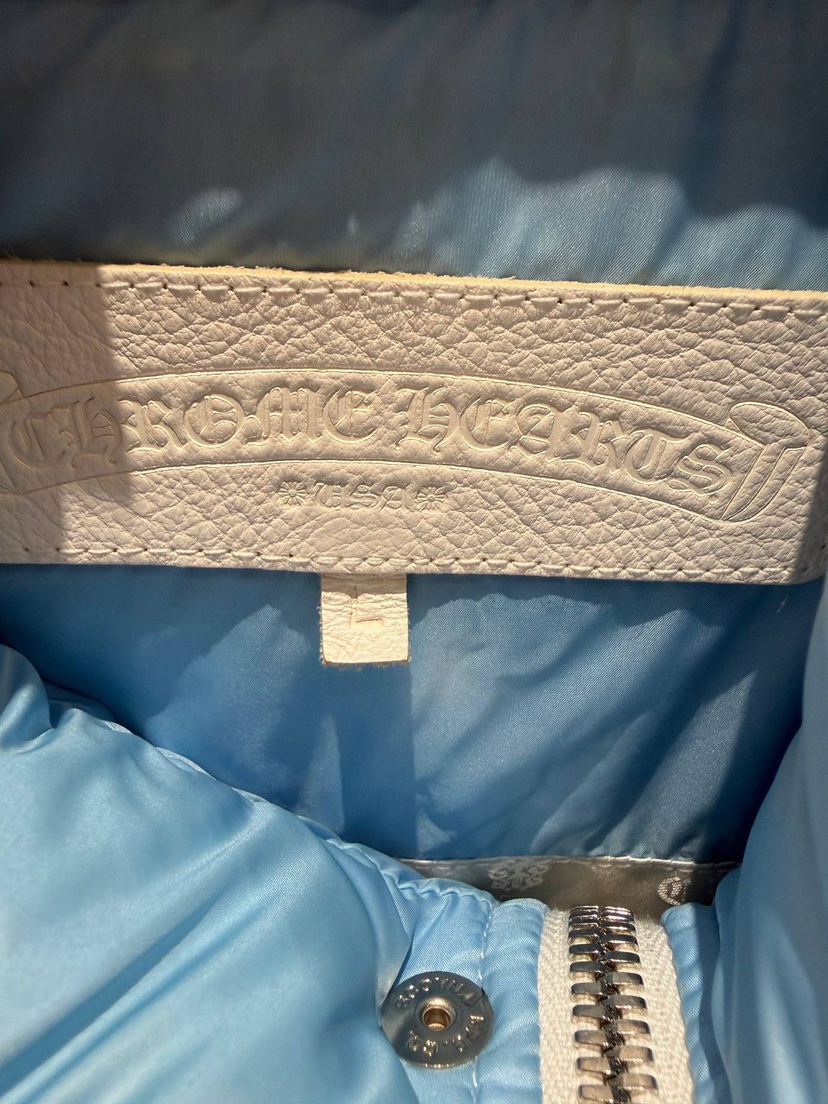 Chrome Hearts Chrome Hearts puffer jacket baby blue Size US L / EU 52-54 / 3 - 14 Thumbnail