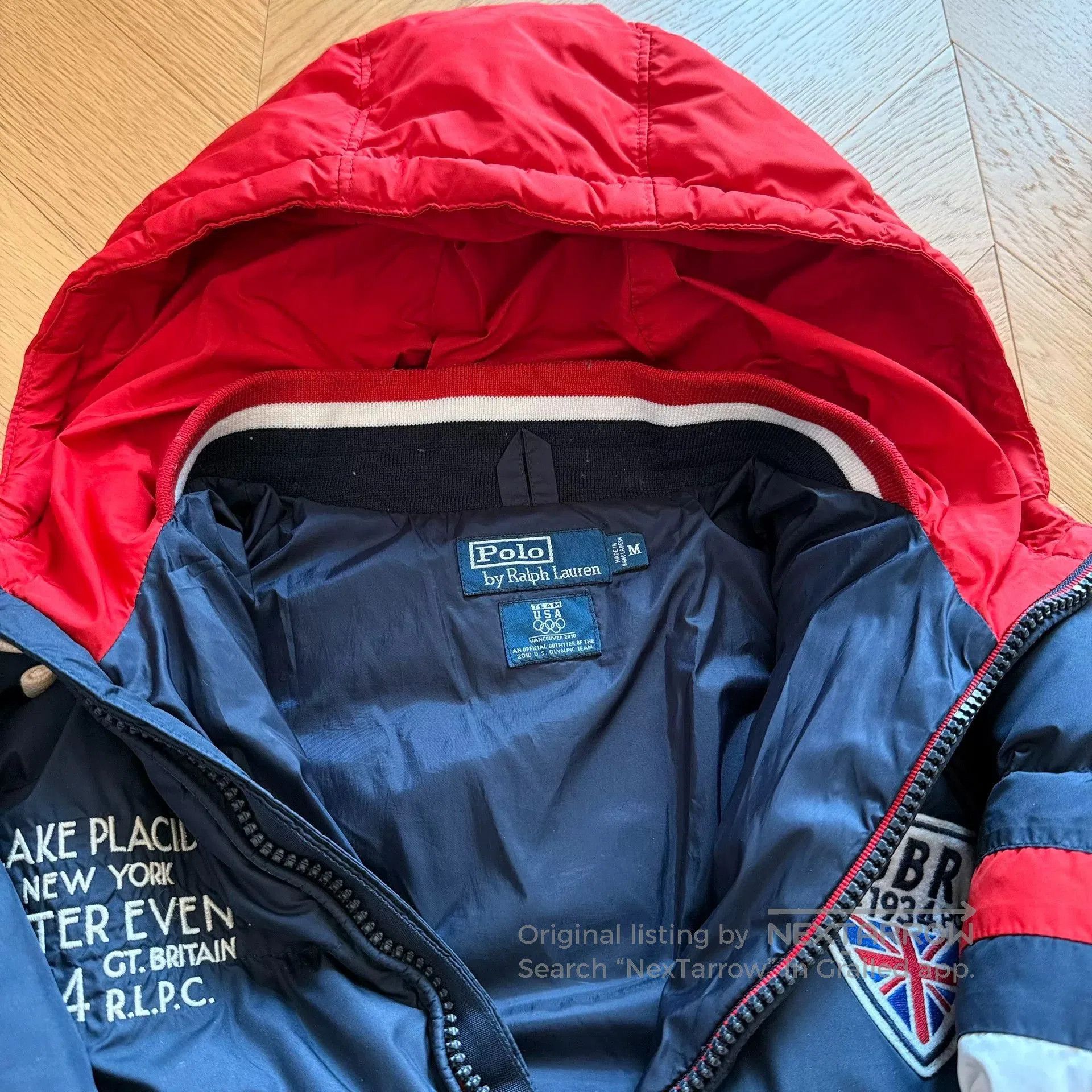 RLX Ralph Lauren Olympic Team Embroidered Down Jacket. Size US M / EU 48-50 / 2 - 3 Thumbnail