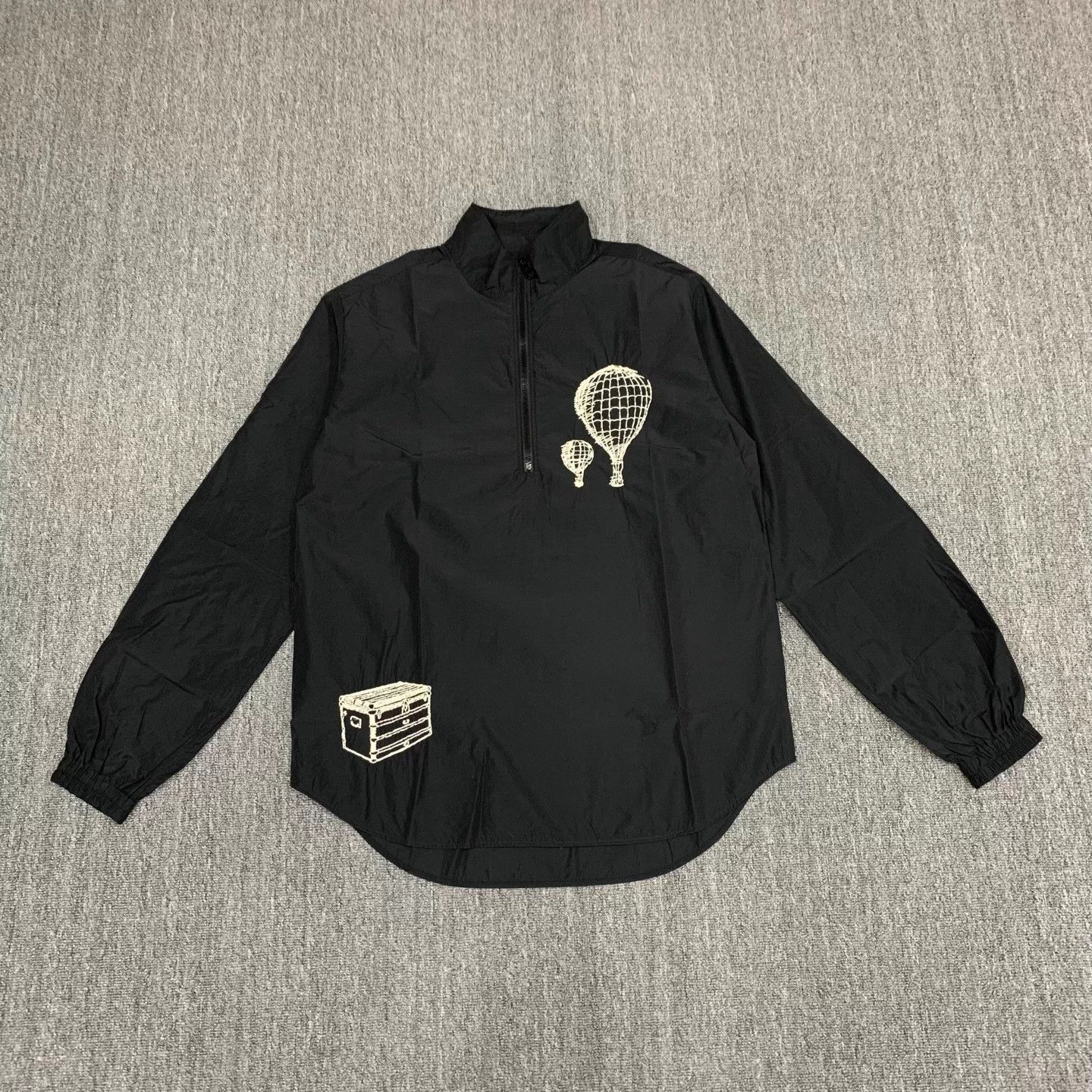 Louis Vuitton LV Black Hot Air Balloon Stitched Logo Half-Zip LS Shirt XL Size US XL / EU 56 / 4 - 1 Thumbnail