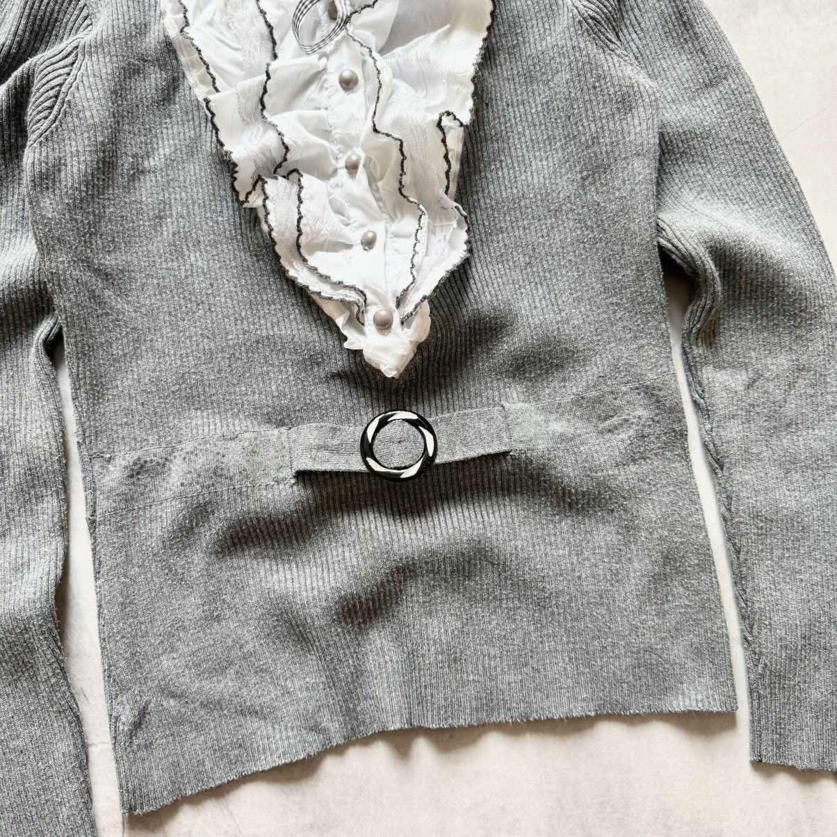 Hysteric Glamour × Undercover Sexy Office Siren Sweater Cute Ruffles Sarah Pacini Vibe Size M / US 6-8 / IT 42-44 - 4 Thumbnail
