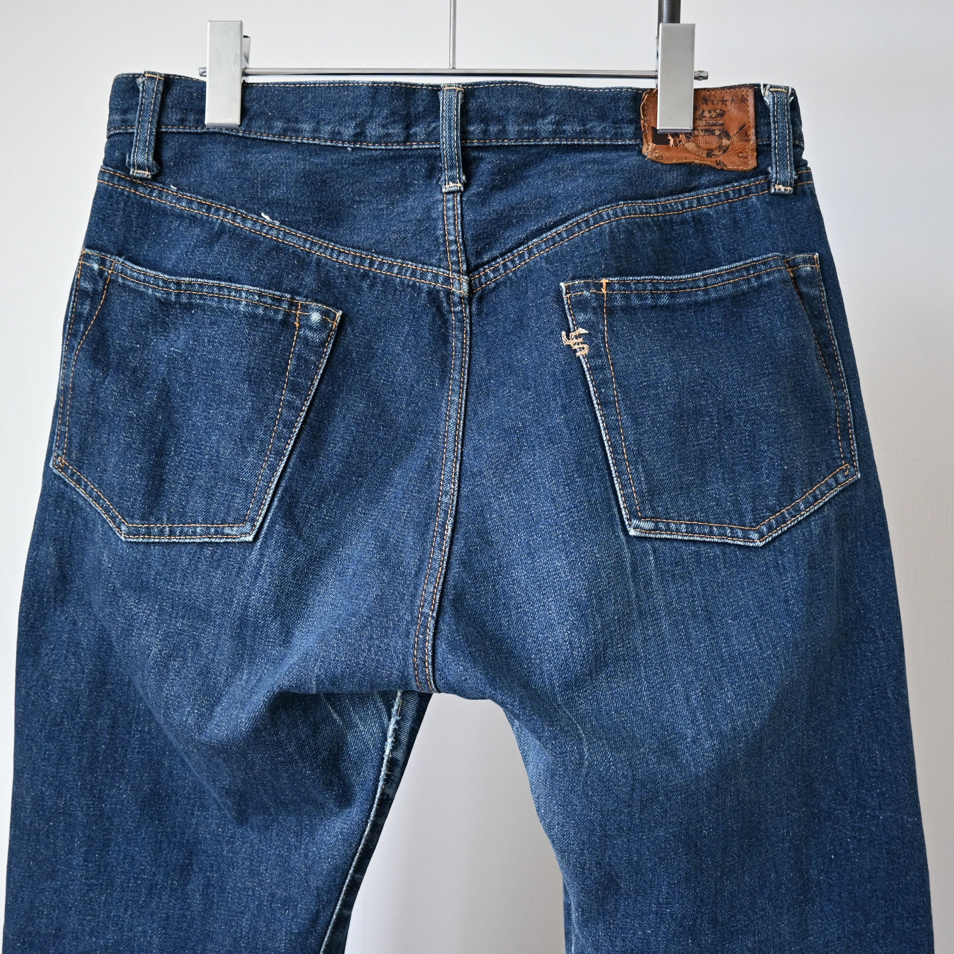 45rpm VTG 1990s 45rpm selvedged indigo denim jeans, made in Japan Size US 32 / EU 48 - 3 Thumbnail