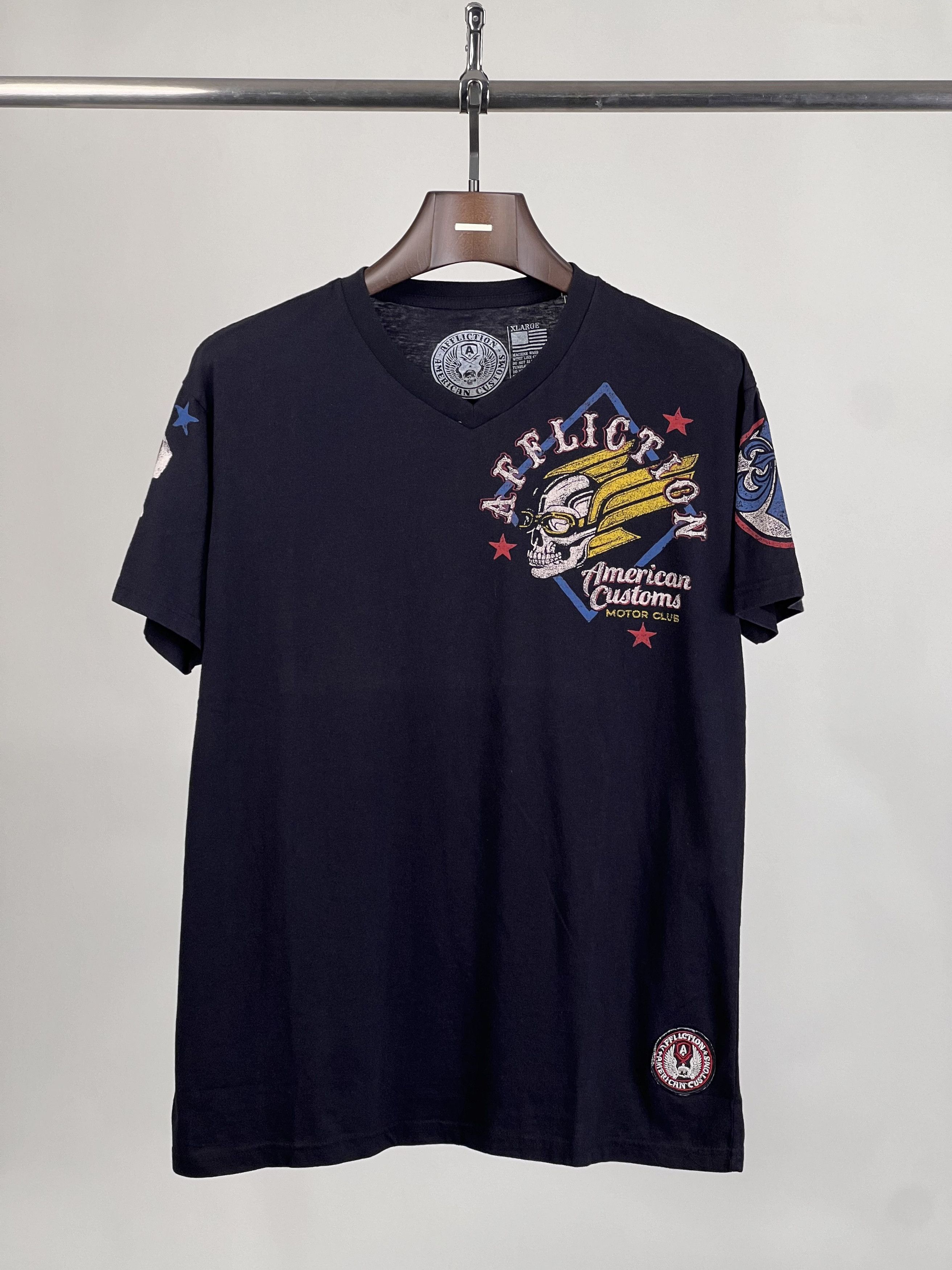 Affliction Brand New AMERICAN CUSTOMS SS TEE Size US XL / EU 56 / 4 - 2 Thumbnail