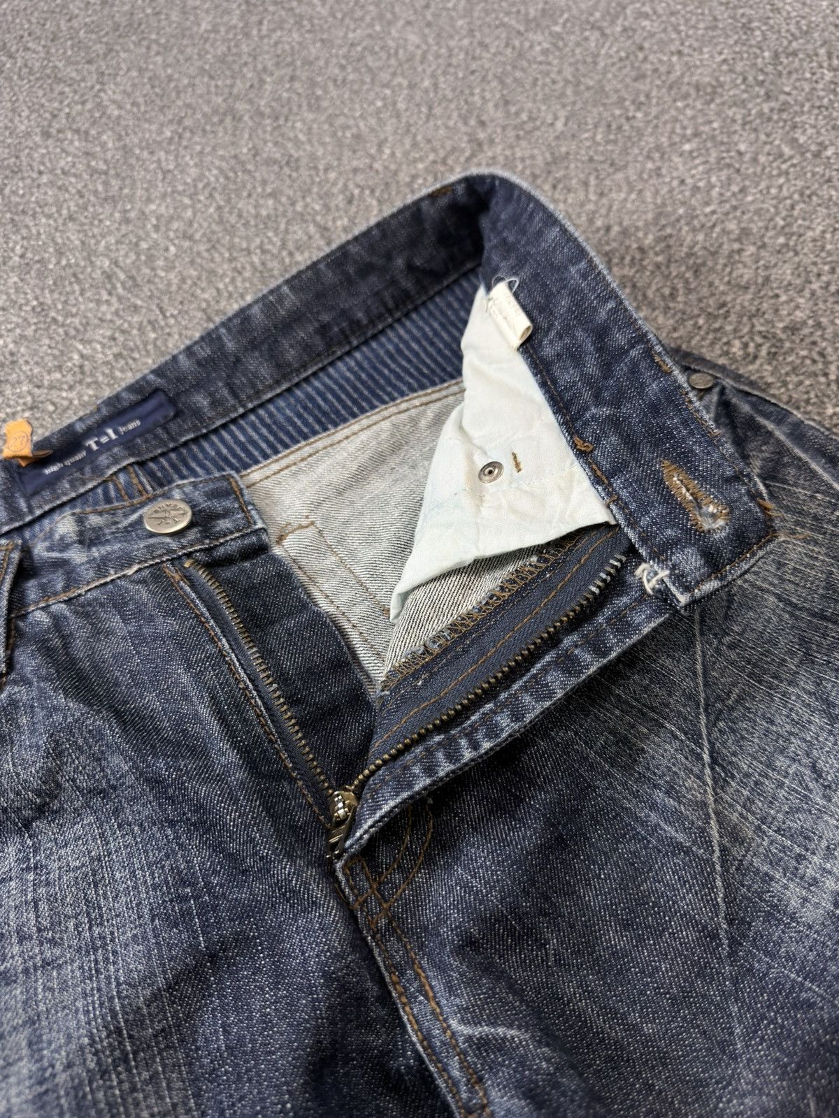 Fashion Victim Archive Japanese Denim Thinun Distressed Grunge Y2K Jeans Size US 30 / EU 46 - 14 Thumbnail