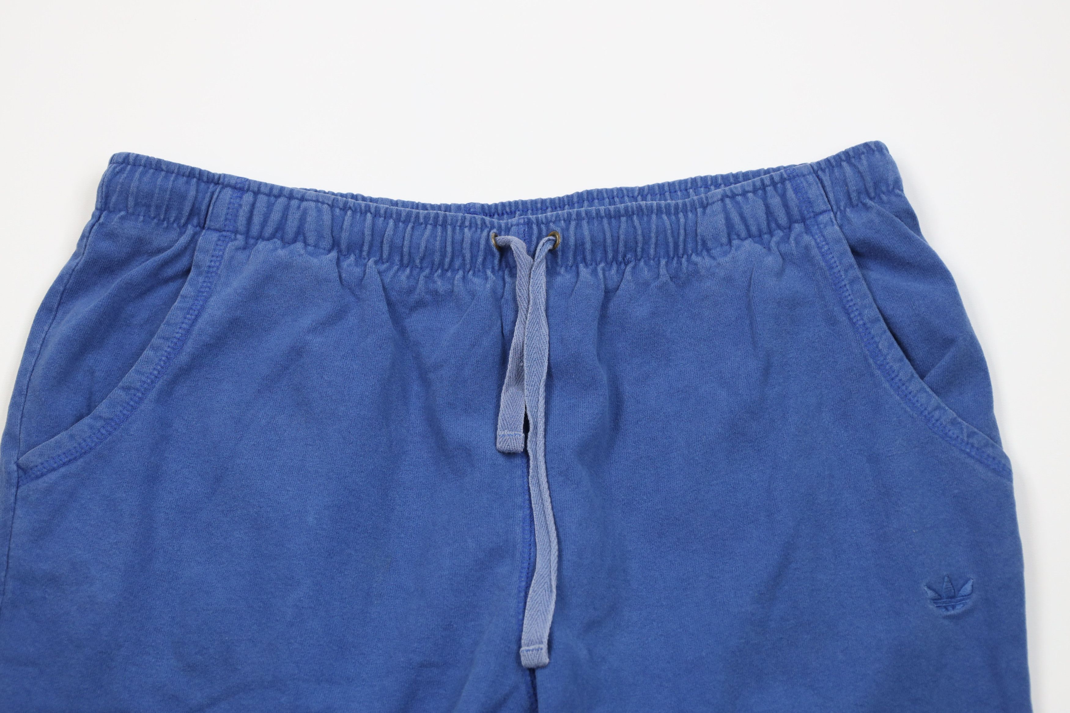 Adidas Vintage 90s Adidas Cotton Ribbed Knit Sweatpants Pants Blue Size US 32 / EU 48 - 2 Thumbnail