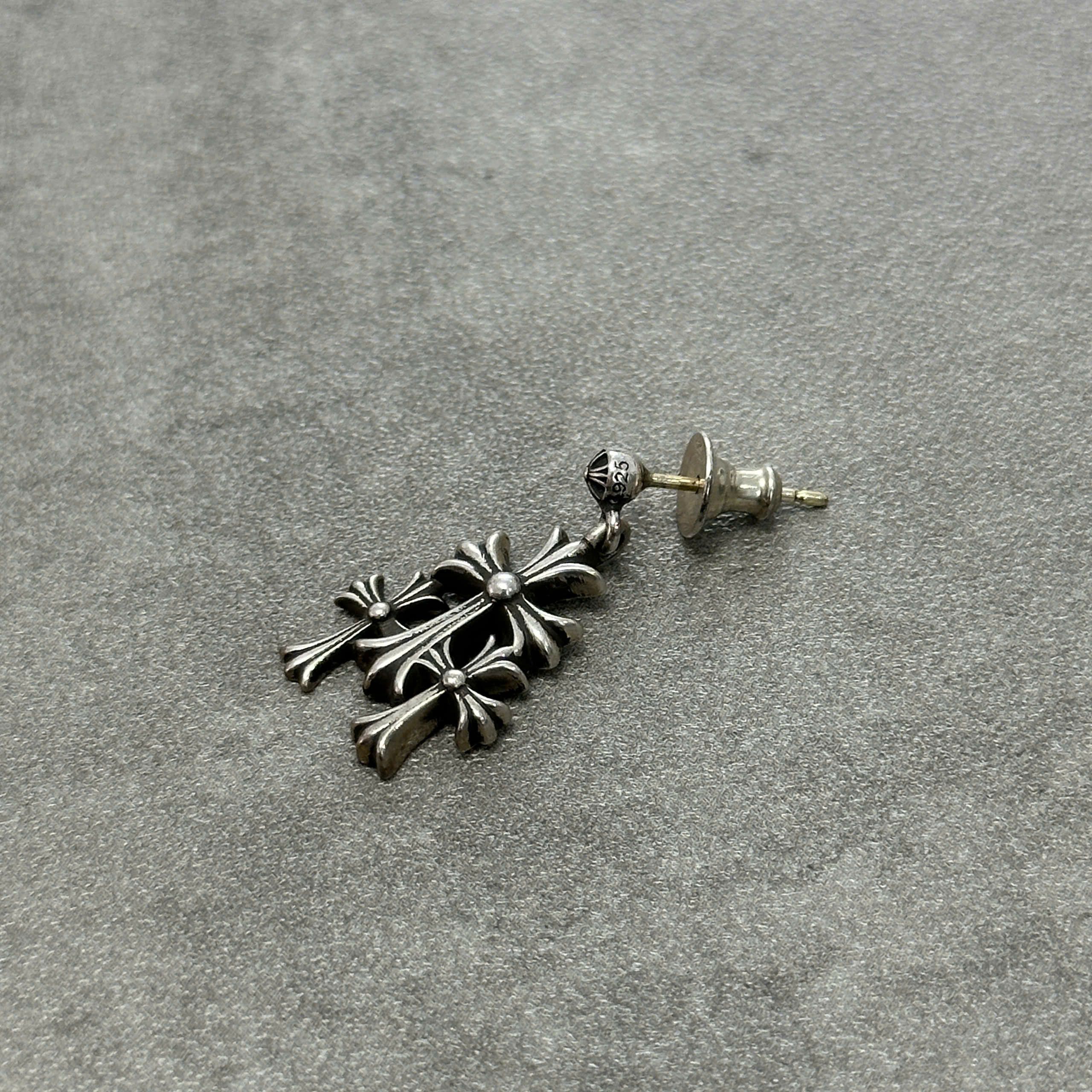 Chrome Hearts CHROME HEARTS Triple Cross Earring Size ONE SIZE - 2 Thumbnail