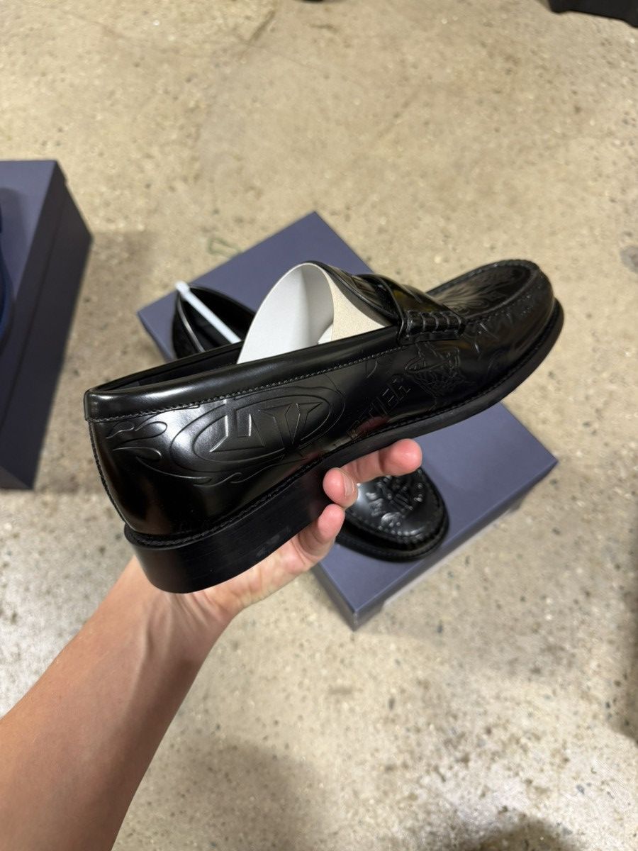 Louis Vuitton Louis Vuitton Embossed Graphic Penny Loafer NEW 1400$ Size US 9 / EU 42 - 9 Thumbnail