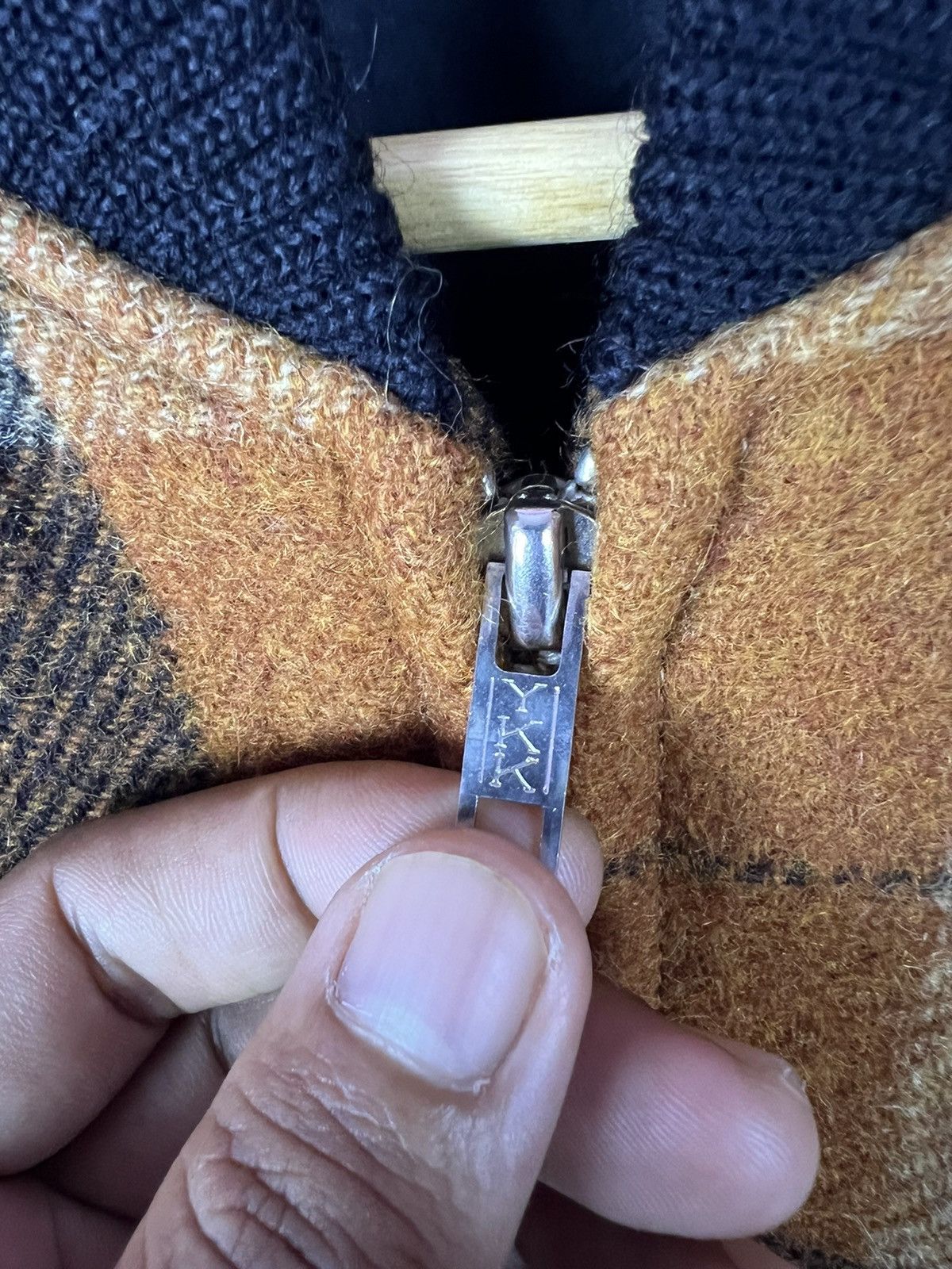 Japanese Brand 🔥 VINTAGE ROTARY GROUP RG WOOLEN TARTAN BOMBER JACKET Size US L / EU 52-54 / 3 - 5 Thumbnail