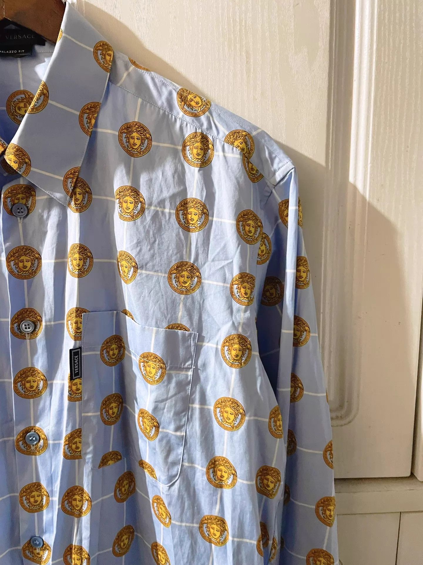 Versace Versace 25S Runway Medusa Print Long Sleeve Shirt Size US XS / EU 42 / 0 - 5 Thumbnail