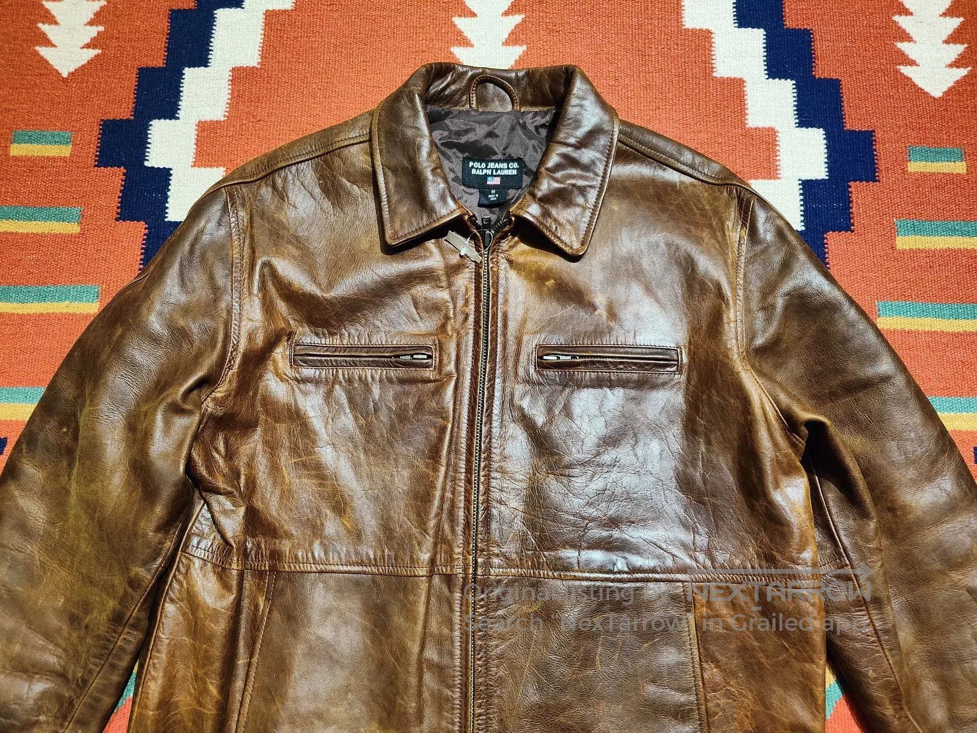 RRL Ralph Lauren Vintage RL Polo Ralph Lauren Leather Jacket. Size US M / EU 48-50 / 2 - 3 Thumbnail