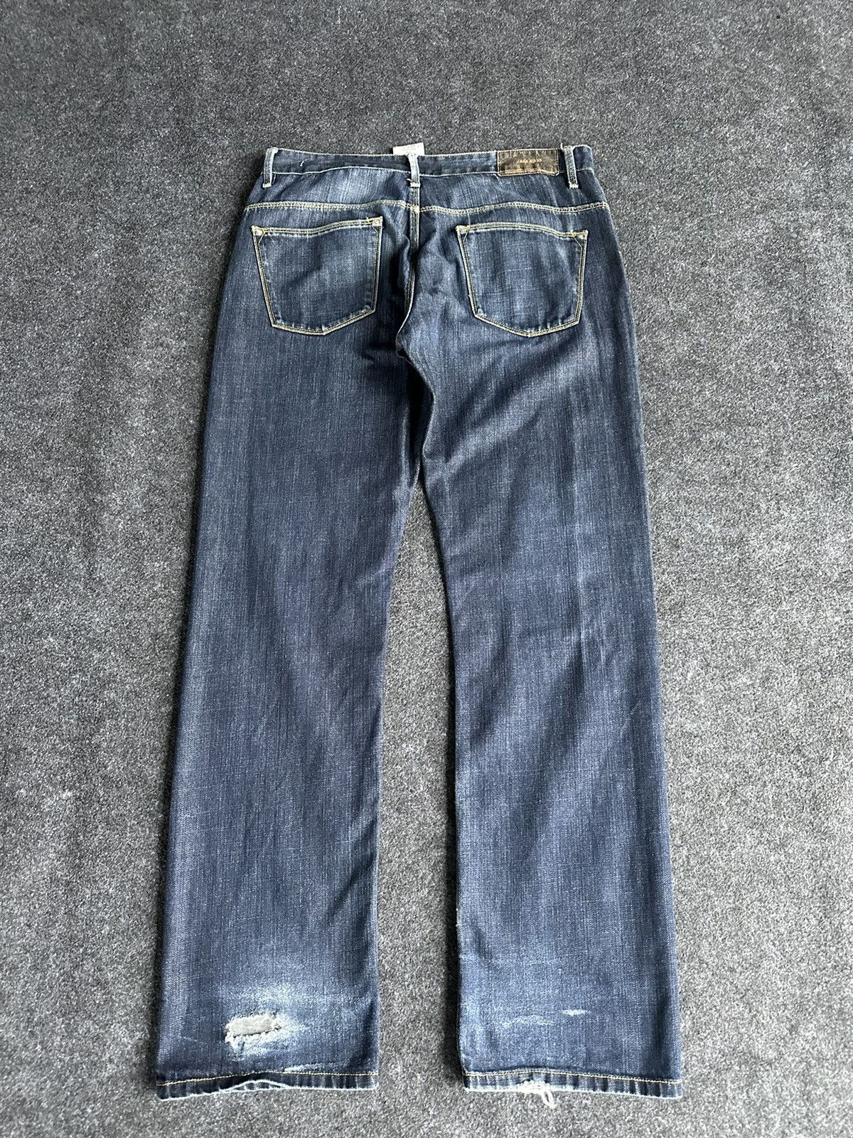 Zara Zara Low Waist Washed Blue Denim D304 Size US 34 / EU 50 - 4 Thumbnail