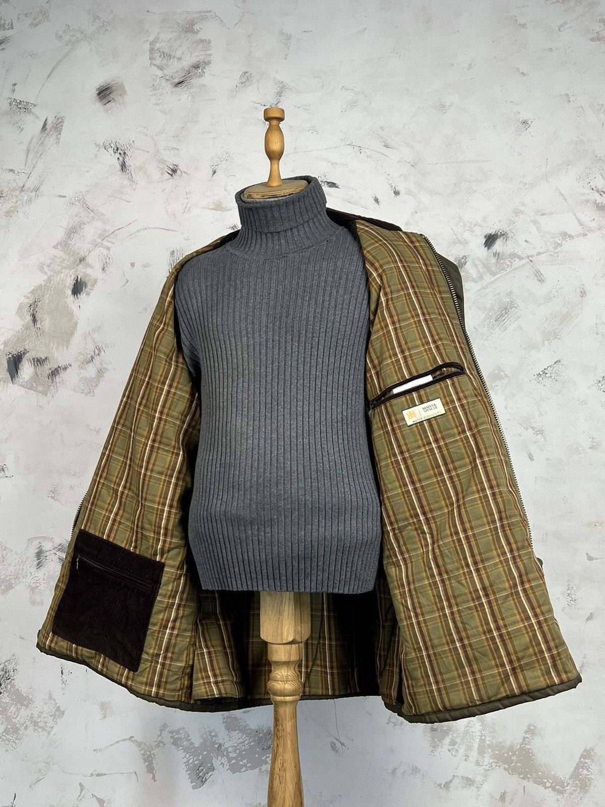 Marks & Spencer Vintage Marks & Spencer Waxed Field Jacket Size M - L Size US M / EU 48-50 / 2 - 11 Thumbnail