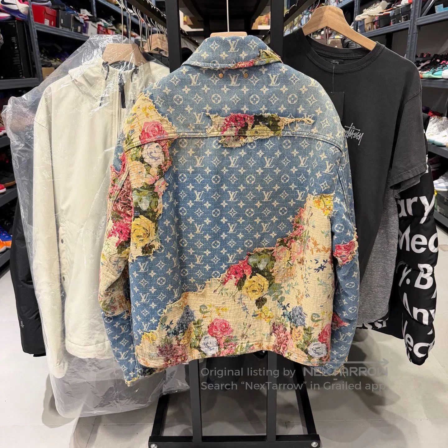 Louis Vuitton Louis Vuitton Distressed Floral Denim Jacket. Size US S / EU 44-46 / 1 - 2 Thumbnail