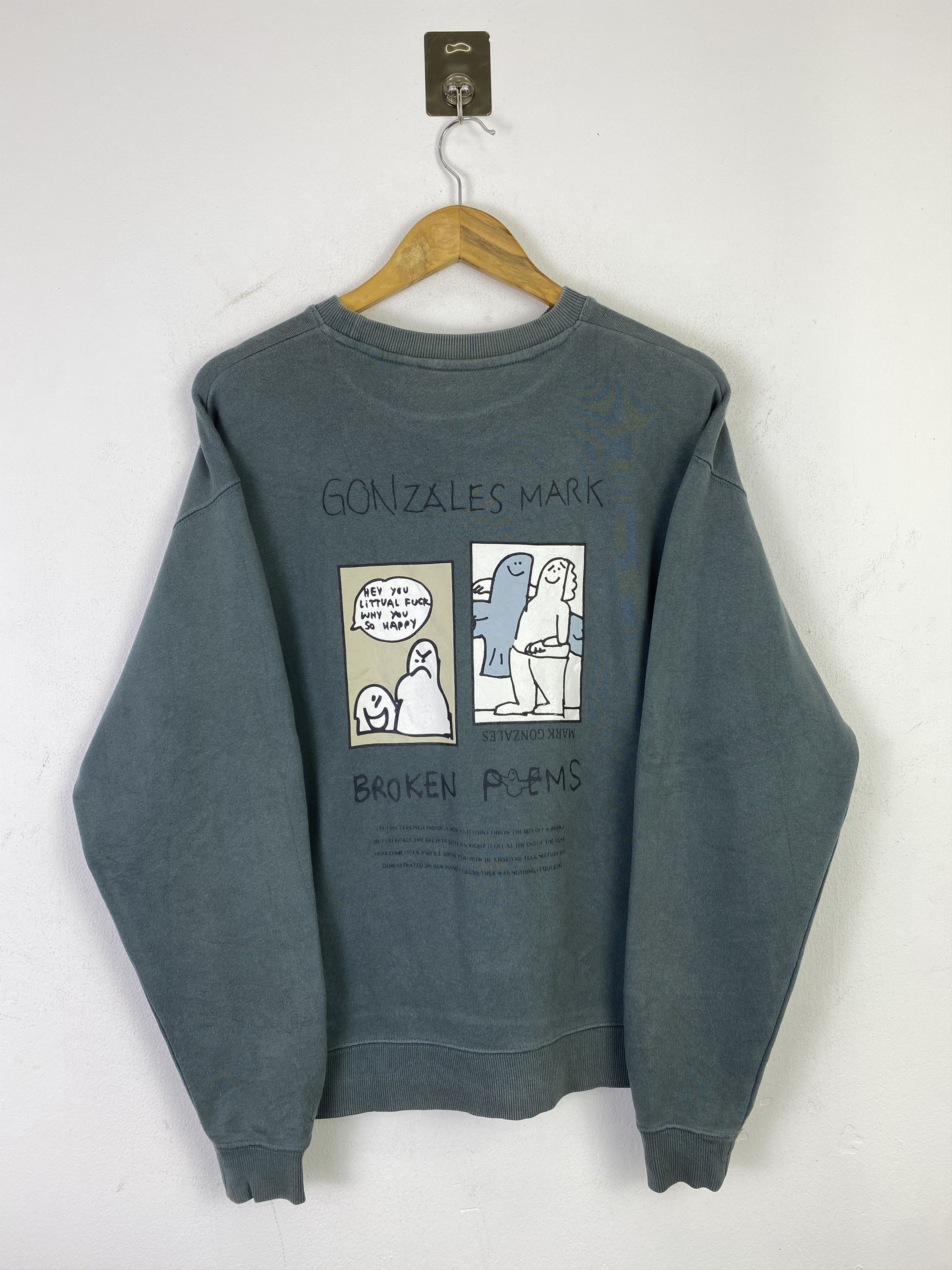 Other Vintage Mark Gonzales Backhit Crewneck Sweatshirt SH0357 Size US S / EU 44-46 / 1 - 1 Thumbnail