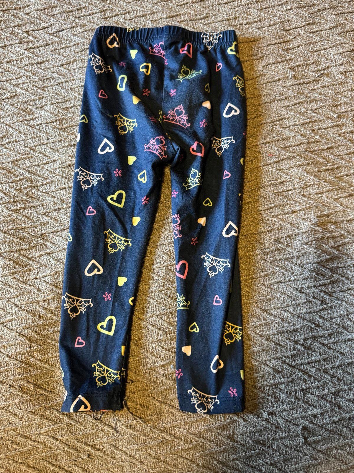 Disney 3T Disney Princess Crown Leggings Size 24" / US 00 / IT 34 - 2 Thumbnail