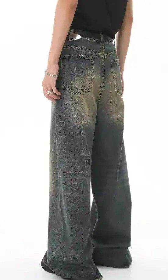 Japanese Brand Fukiishi x Kase Men's jeans washed Style Size US 31 - 7 Thumbnail