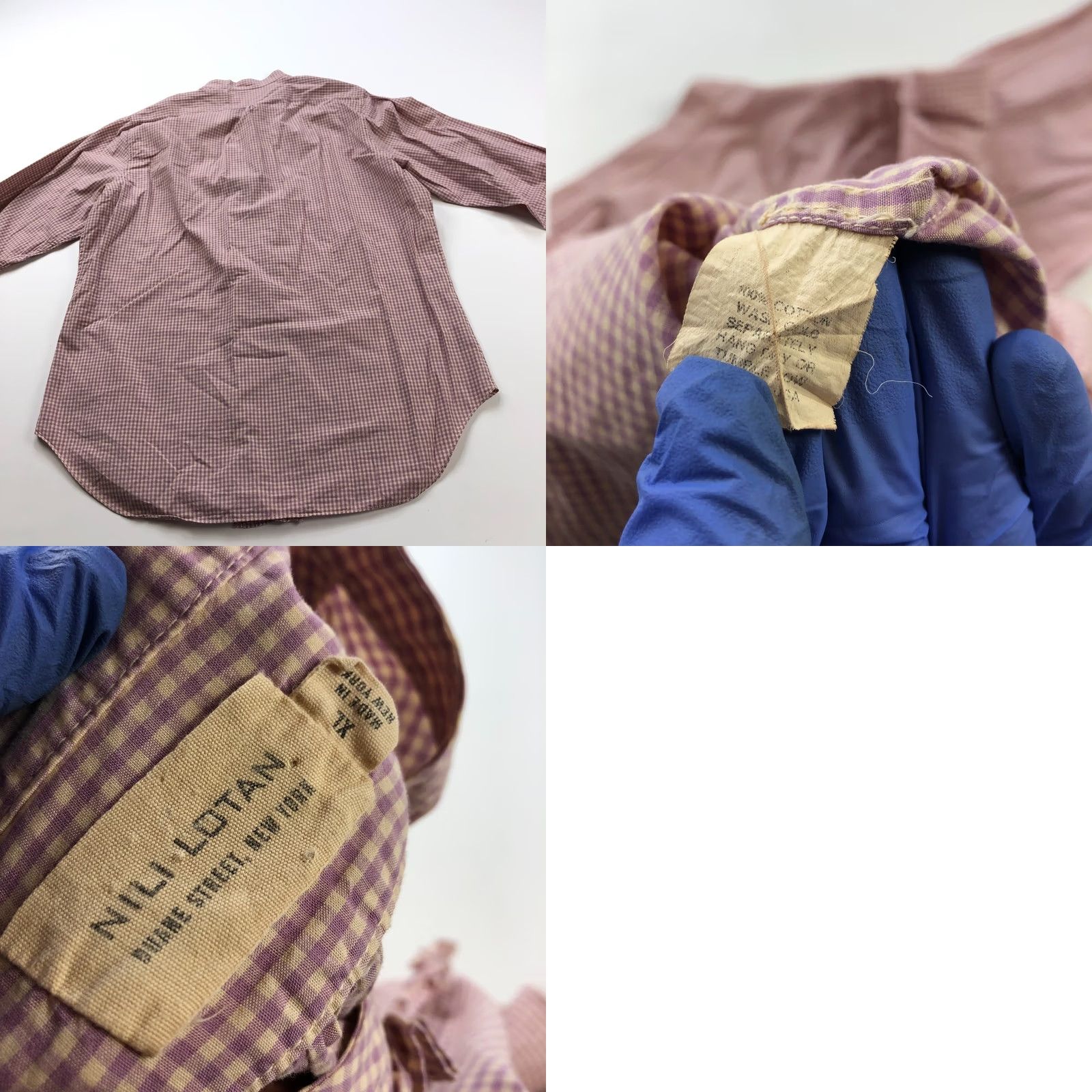 Nili Lotan Nili Lotan Shirt XL Button Up Peasant Check Multicolor Casual Womens Size XL / US 12-14 / IT 48-50 - 8 Thumbnail