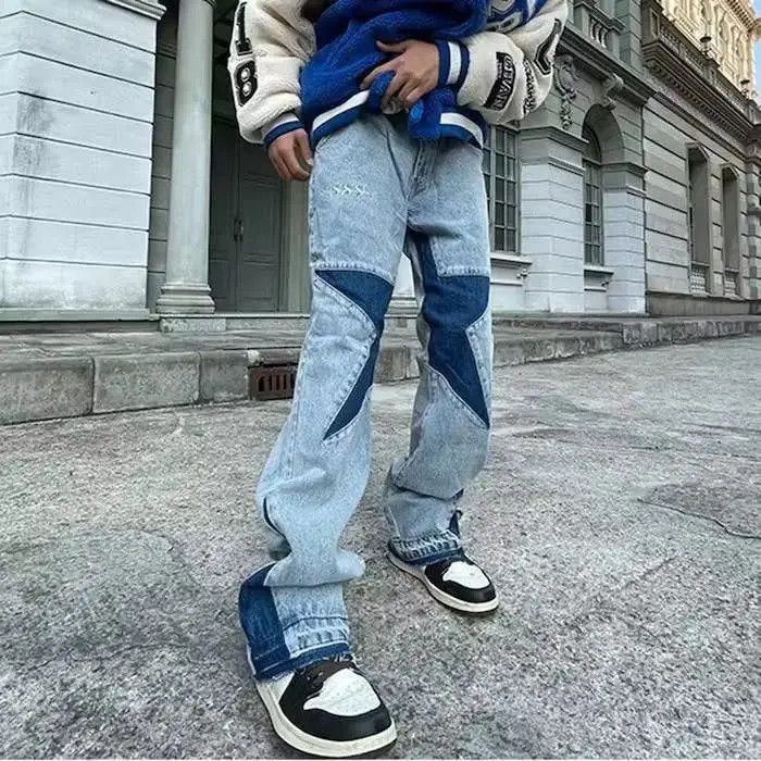Japanese Brand Five Stars Embroidery Jeans Size US 32 / EU 48 - 5 Thumbnail