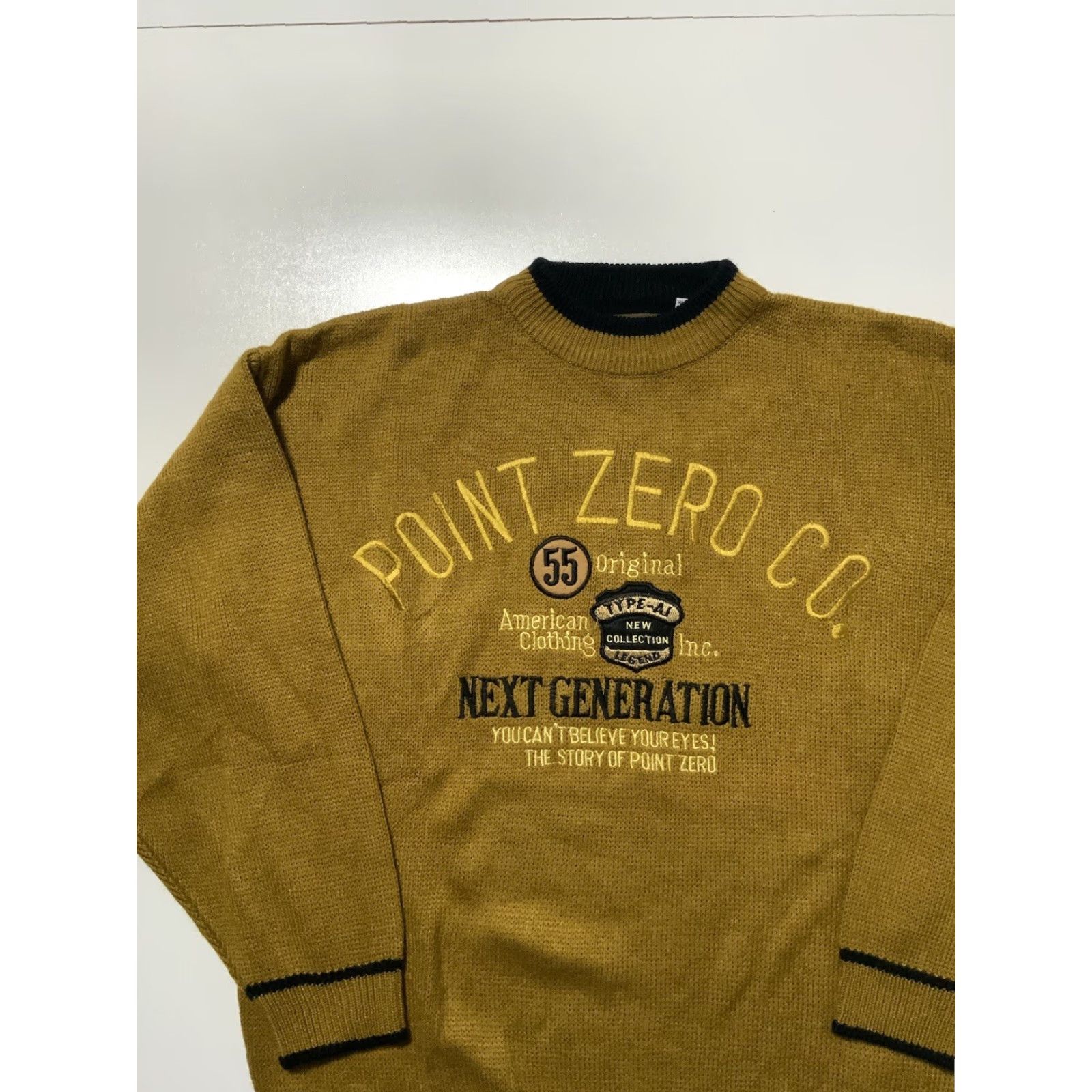 Vintage VINTAGE Point Zero Next Generation Classic Knit Pullover Crewneck Sweater L Mens Size Sz. L Size US L / EU 52-54 / 3 - 3 Thumbnail