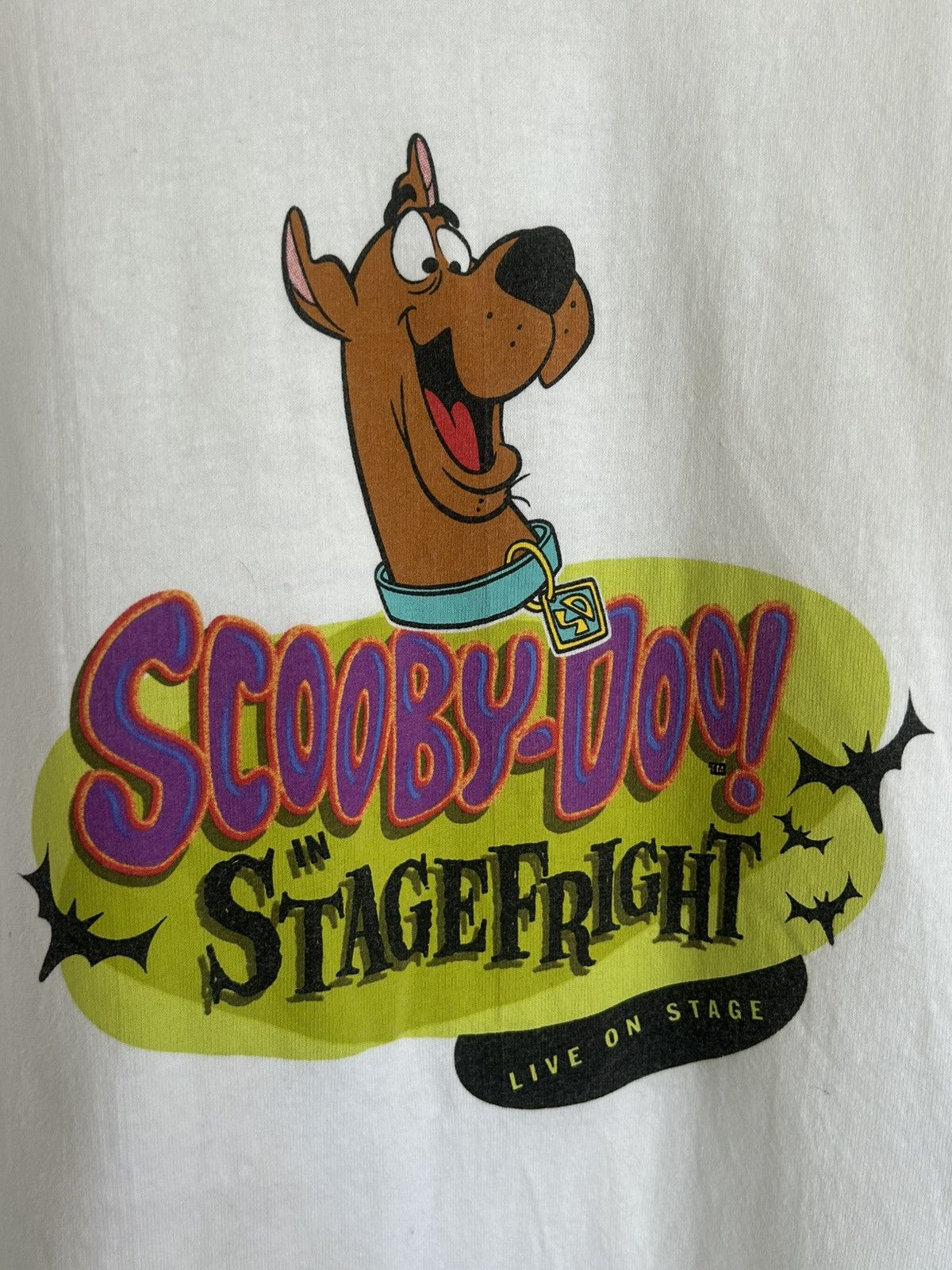 Vintage Vintage Scooby Doo Stagefright Live Tour T-shirt Size US XL / EU 56 / 4 - 4 Thumbnail