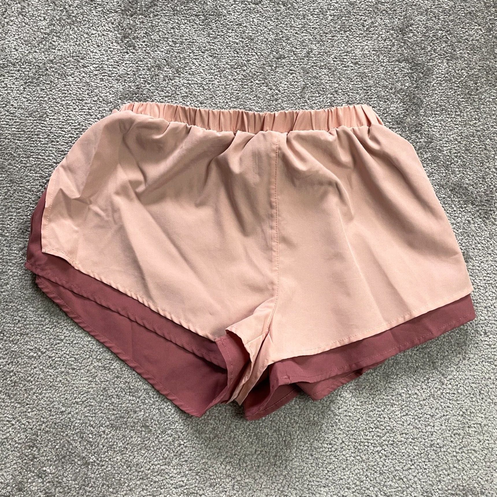 Vintage Pink Lily Active Shorts Womens Small Old Rose Lined Gym Running Athletic 26x3 Short Sleeve? Size 28" / US 6 / IT 42 - 2 Thumbnail