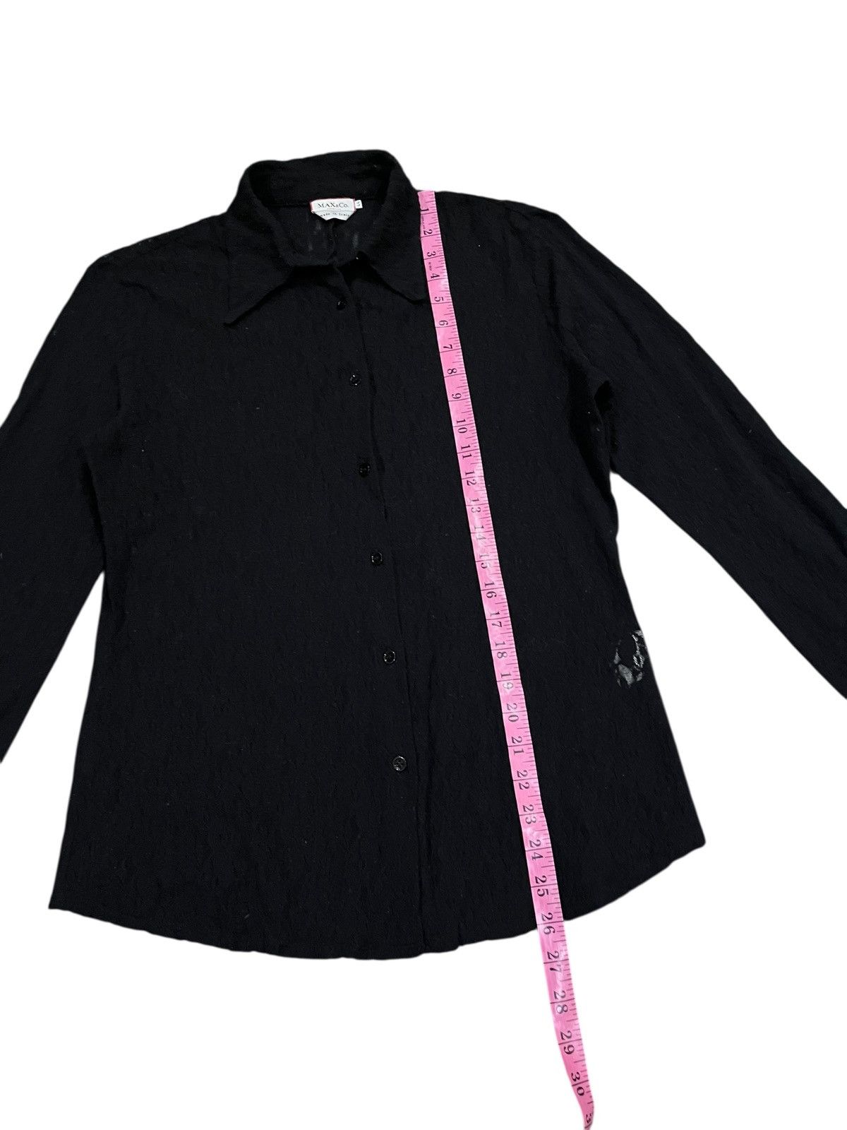 Other MAX&CO SHIRT BUTTON UP BLACK Size M / US 6-8 / IT 42-44 - 14 Thumbnail