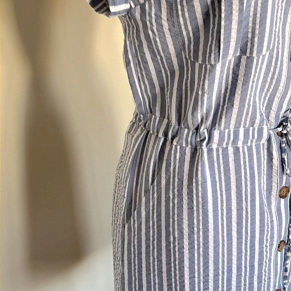Veronica Beard Veronica Beard Cris Striped Shirtdress Size XS / US 0-2 / IT 36-38 - 3 Thumbnail
