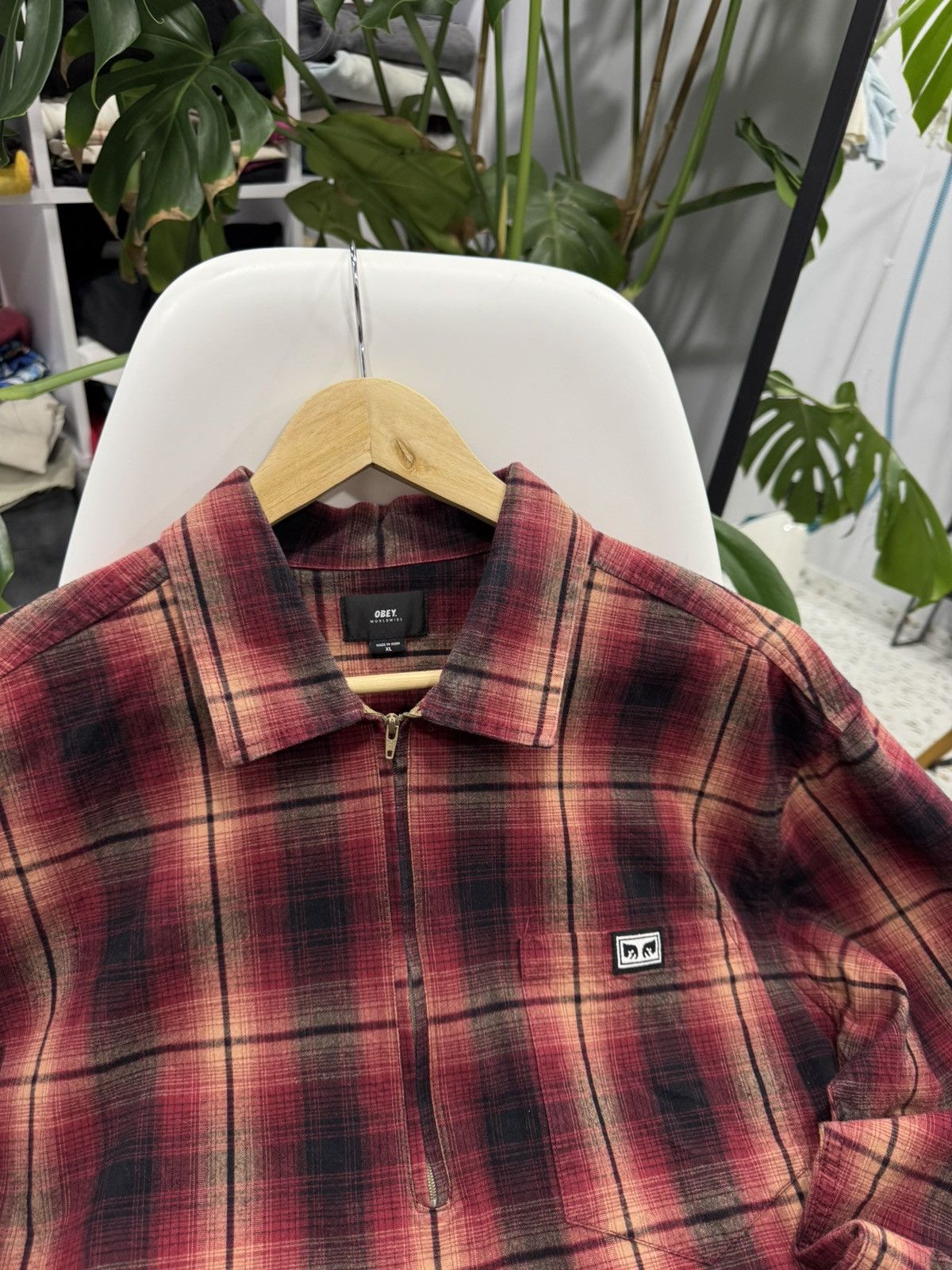 Obey Obey flannel shirt size XL Size US XL / EU 56 / 4 - 3 Thumbnail