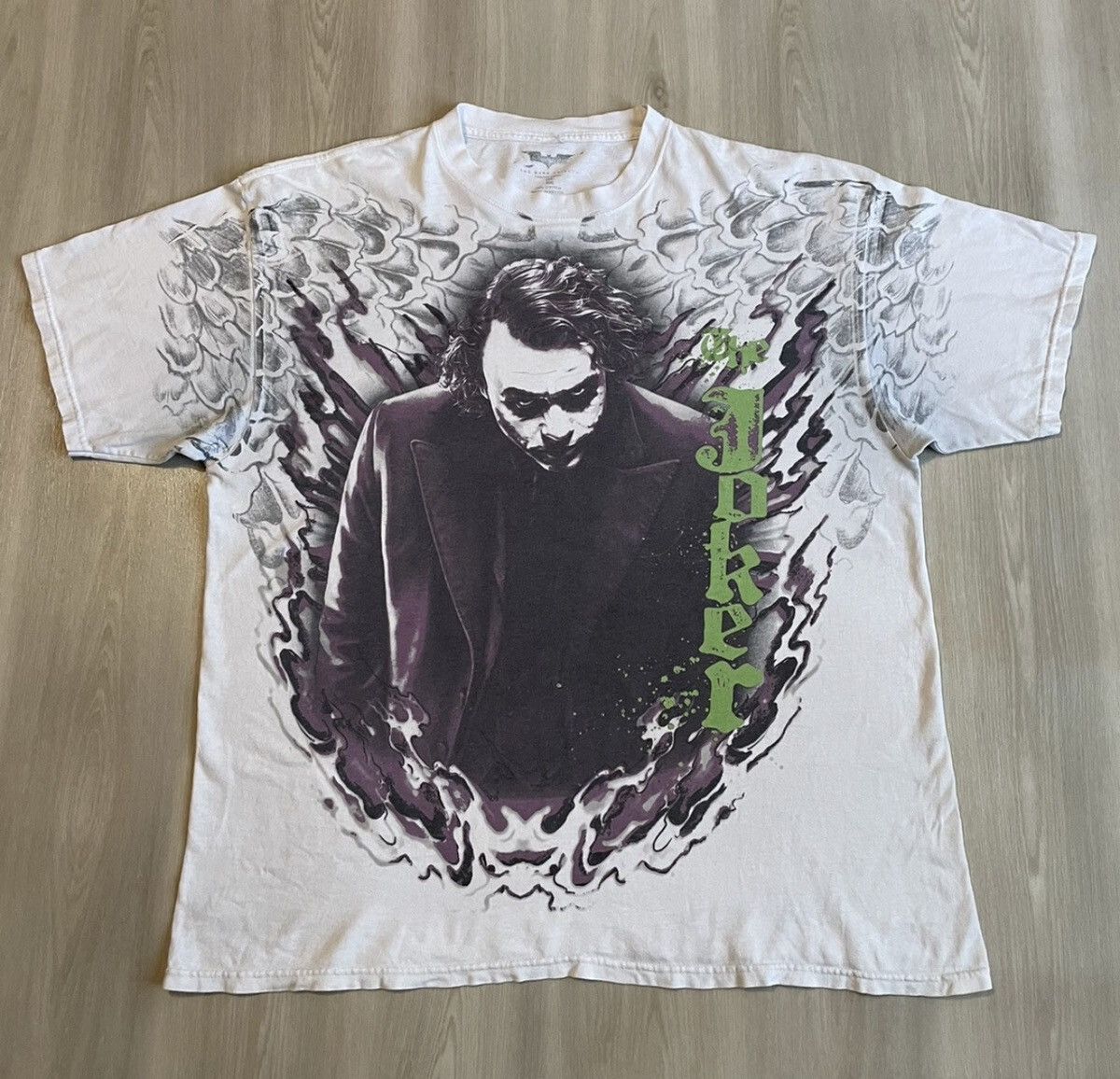 Vintage Vintage THE DARK KNIGHT Heath Ledger JOKER 2008 BATMAN 2X Size US XXL / EU 58 / 5 - 1 Thumbnail