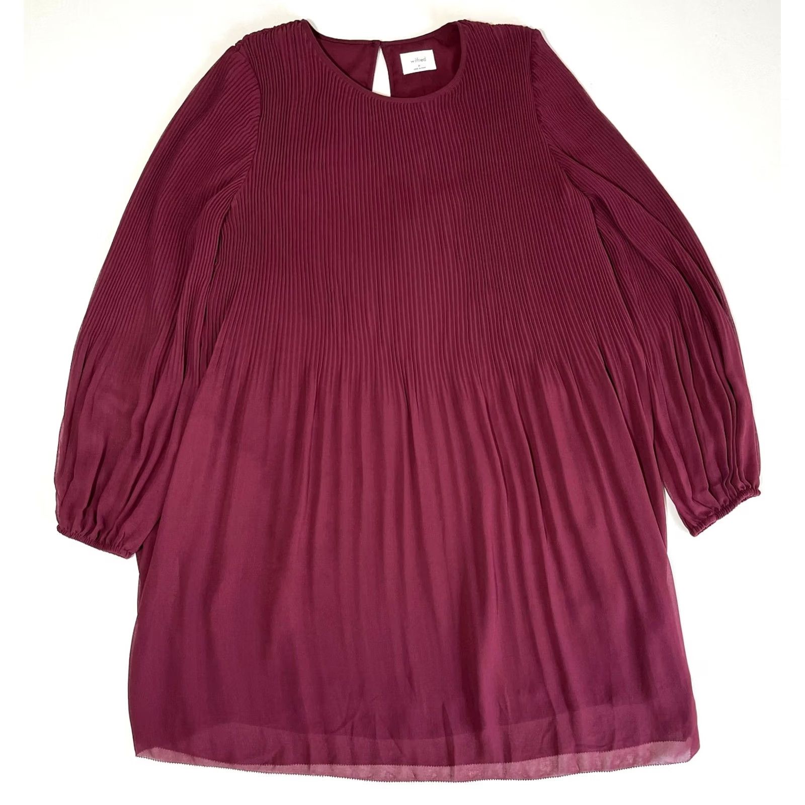 Vintage VINTAGE Wilfred Daydreamer Mini Dress Women's Burgundy M Size M / US 6-8 / IT 42-44 - 3 Thumbnail
