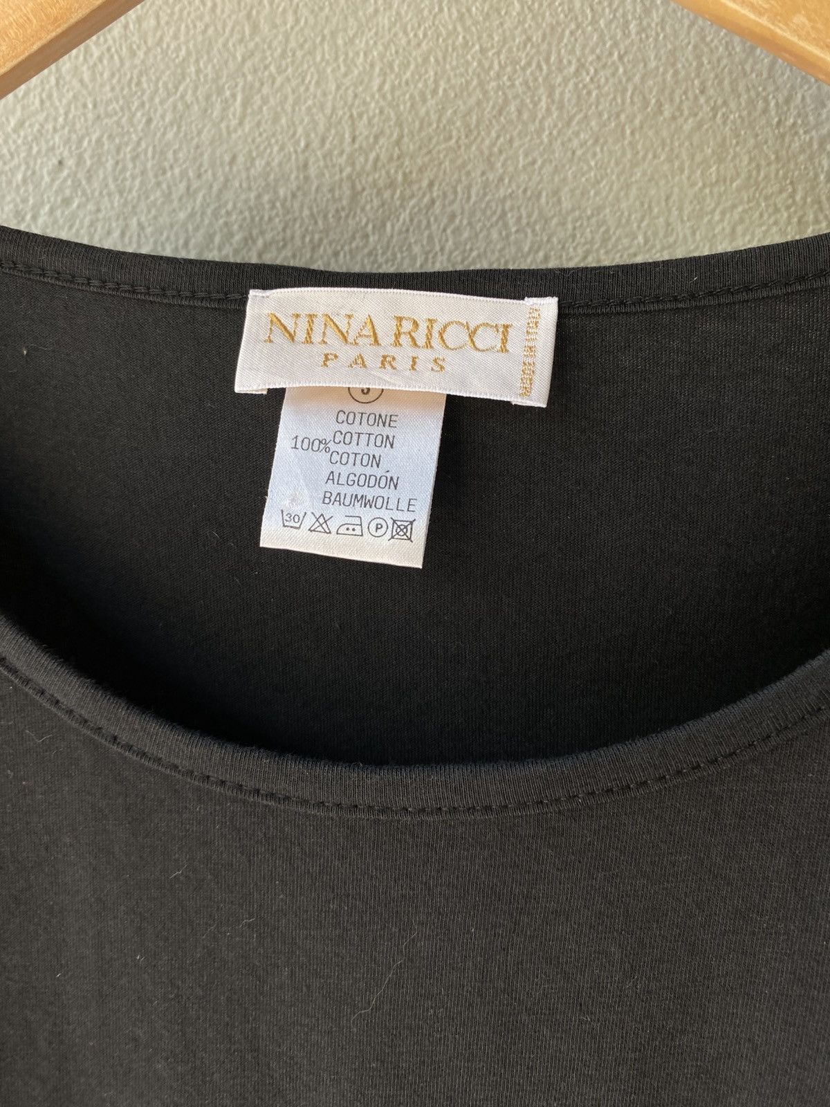 Nina Ricci NINA RICCI Black Logo Tee Size S / US 4 / IT 40 - 6 Thumbnail
