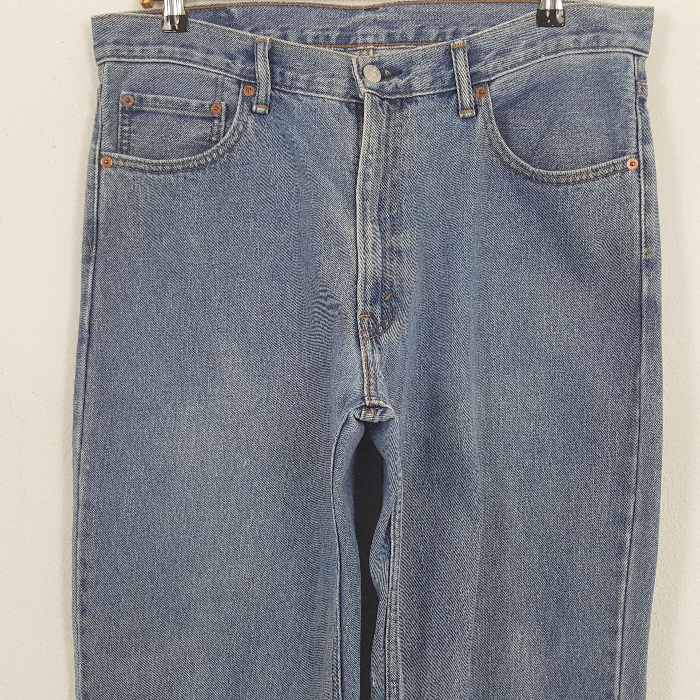 Levi's × Vintage Vintage Levi's 550 Distressed Style Denim Jeans Size US 35 - 2 Thumbnail