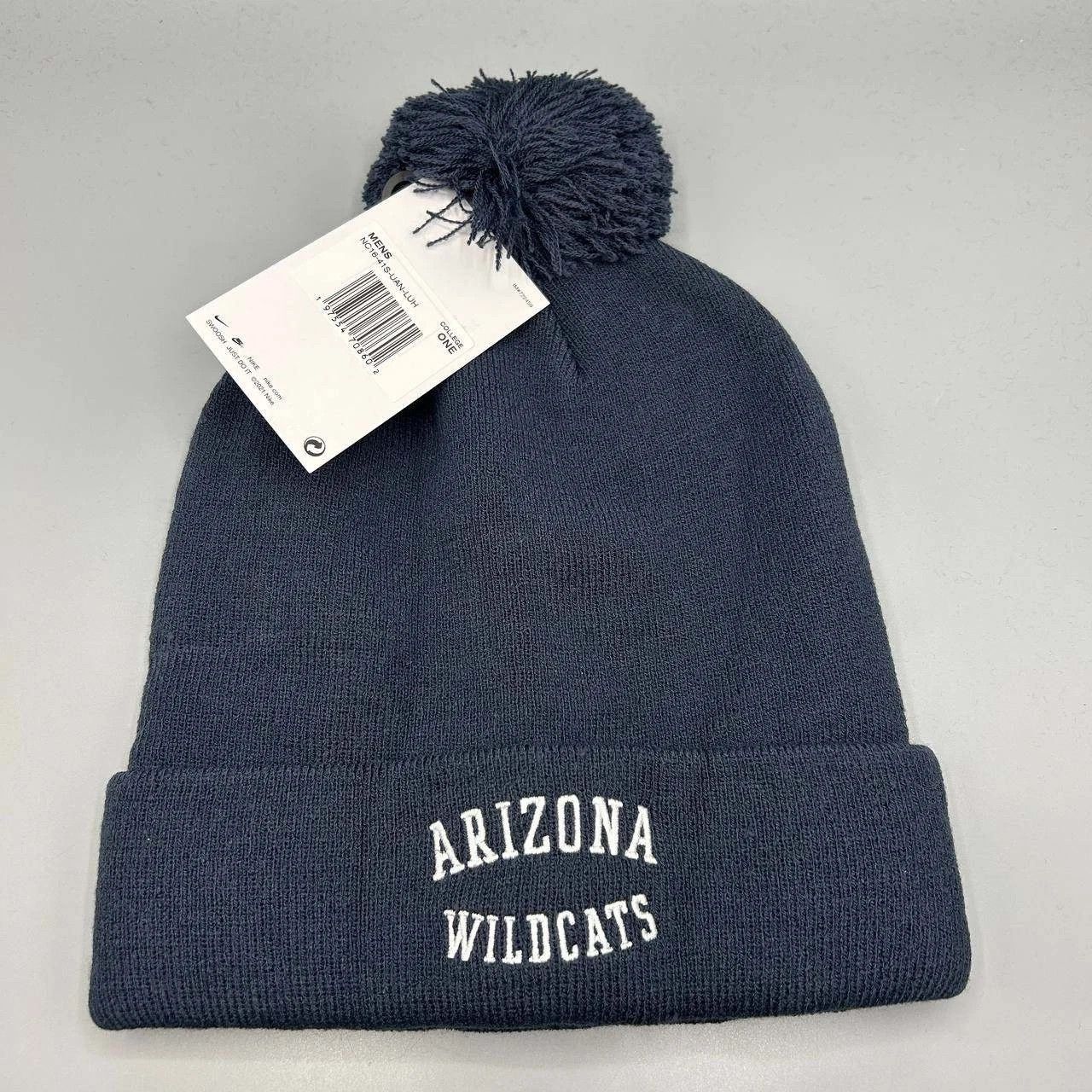 Nike Arizona Wildcats x Nike Hat Men Navy Cuffed Beanie Pom Pom Size ONE SIZE - 1 Thumbnail