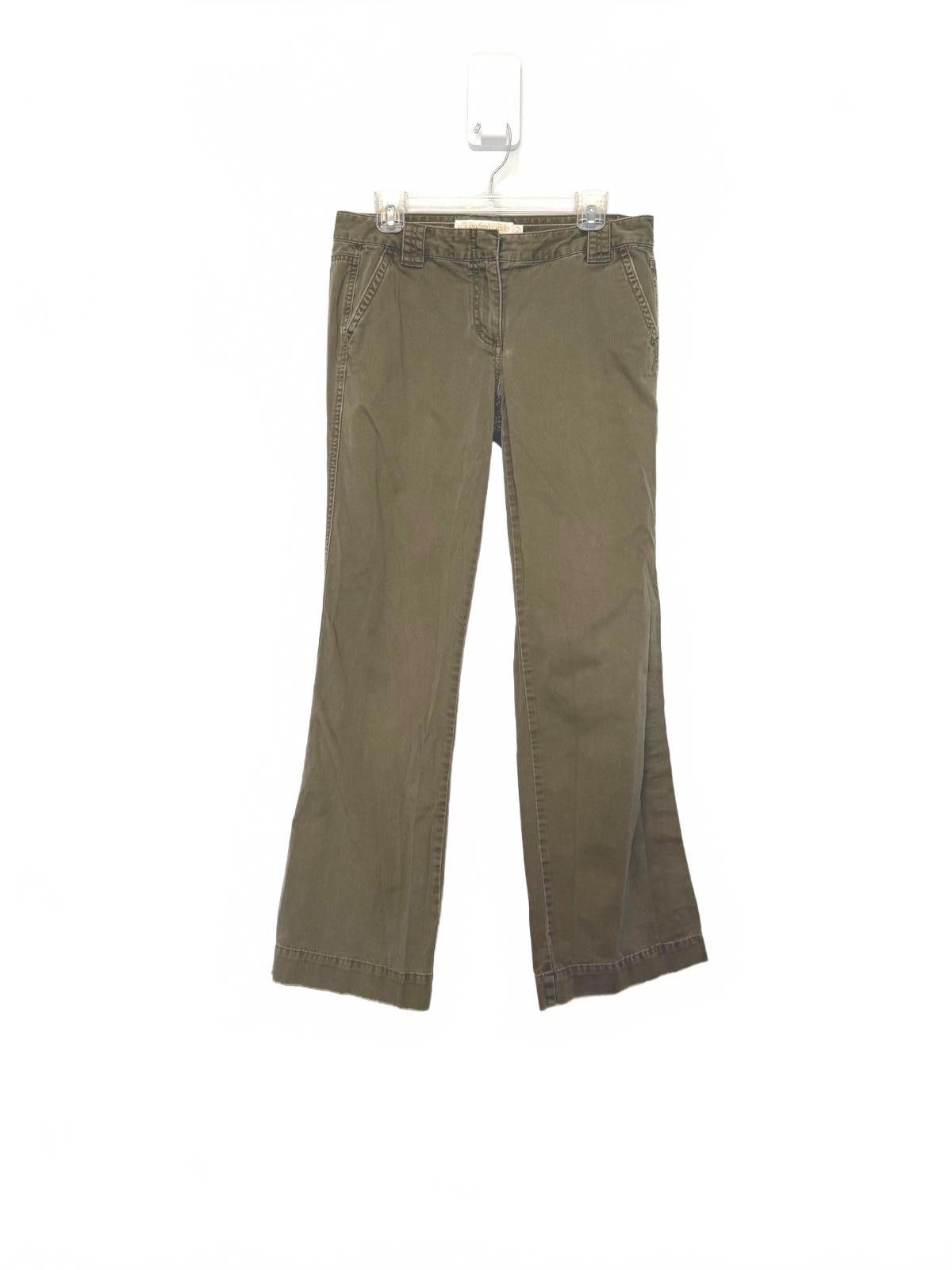 J.Crew J.Crew Chino Women's Pants - Olive Green - City Fit Size 28" / US 6 / IT 42 - 1 Thumbnail